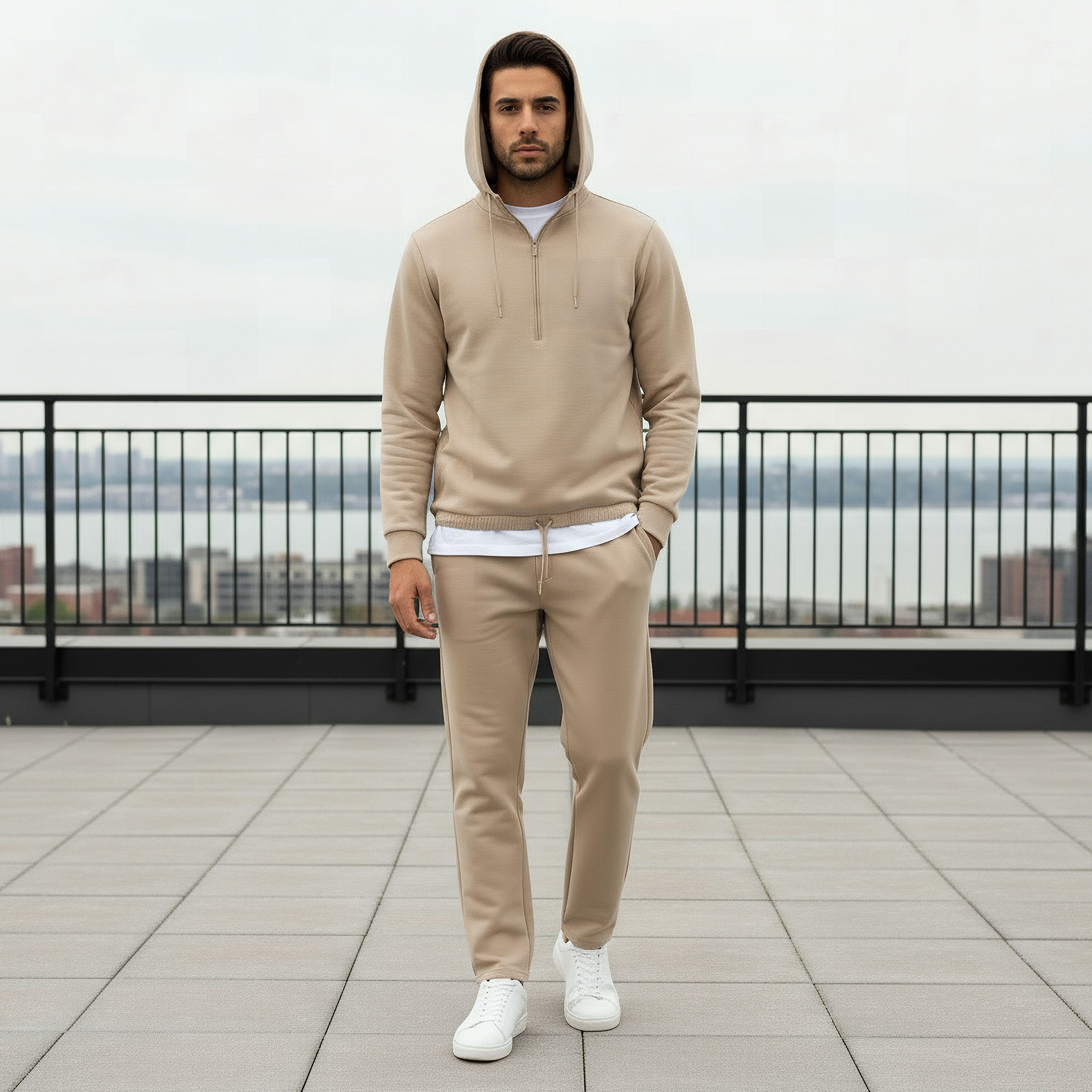 سويت شيرت سكوبا رجالي بسحاب من آيكونيك-men-winterwear-hoodiesandsweatshirts-image-3
