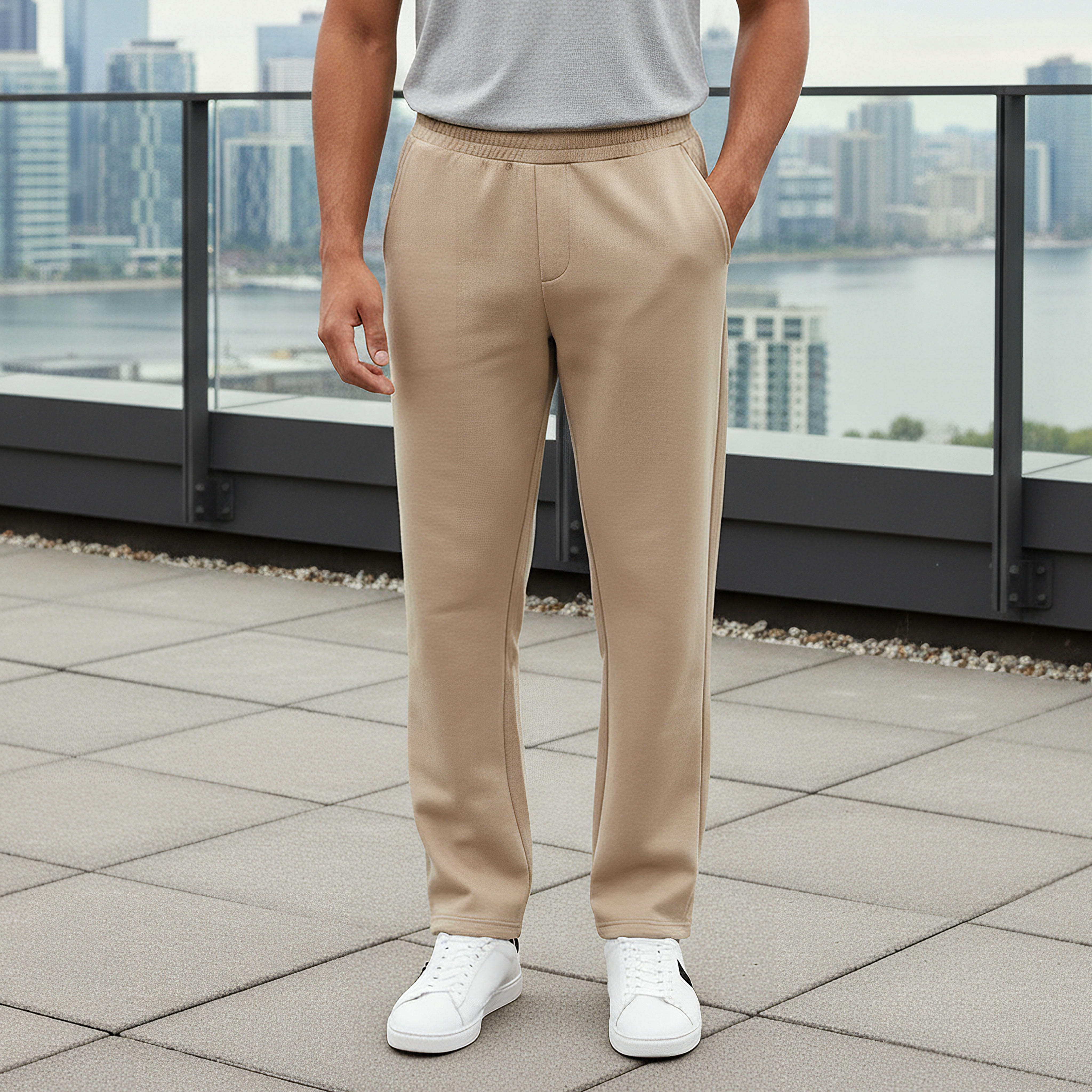 Iconic Men Regular Fit Track Pants with Flexi Waist-men-clothing-bottoms-joggers-image-1