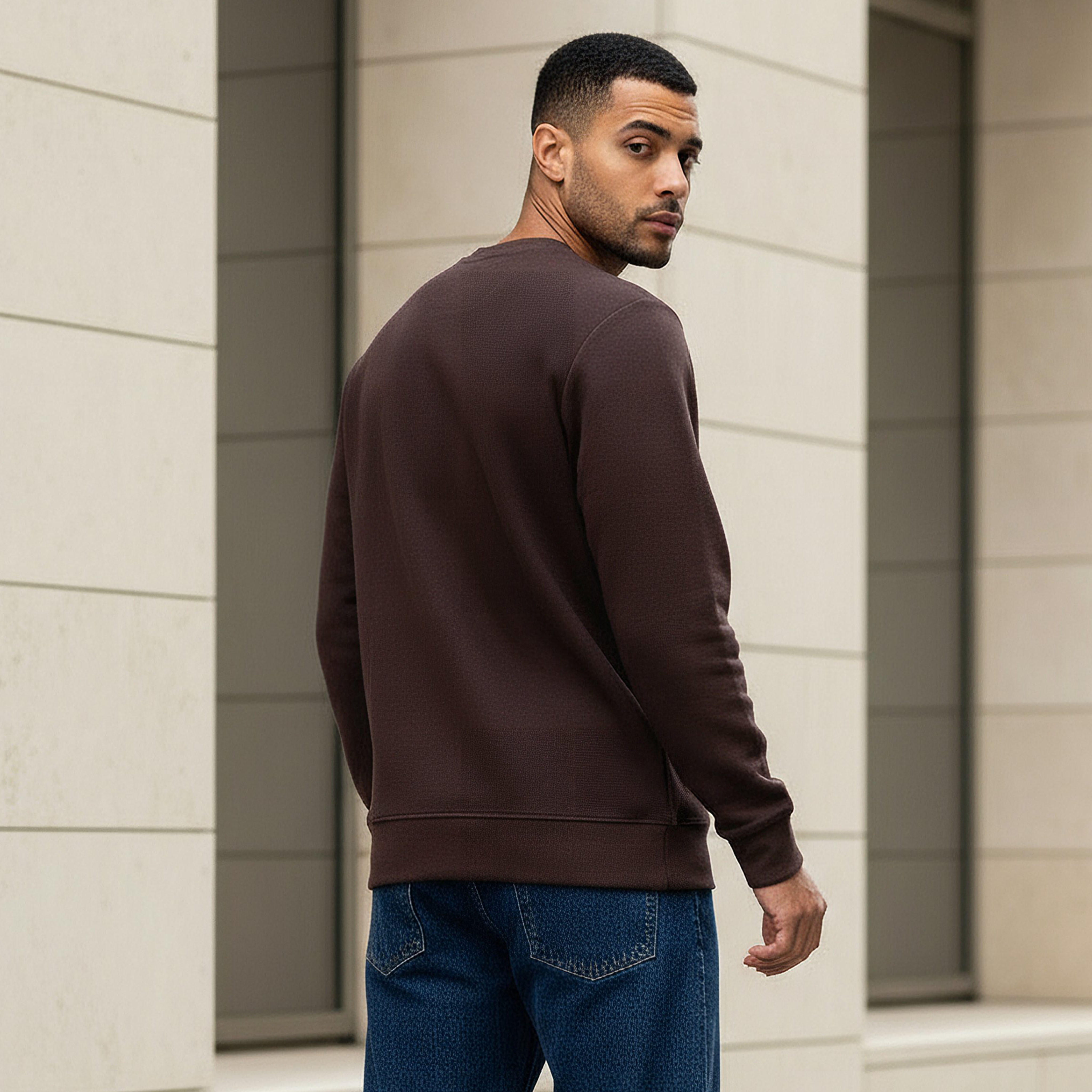 Iconic Men Regular Fit Slogan Embroidered Sweatshirt-men-winterwear-hoodiesandsweatshirts-image-3