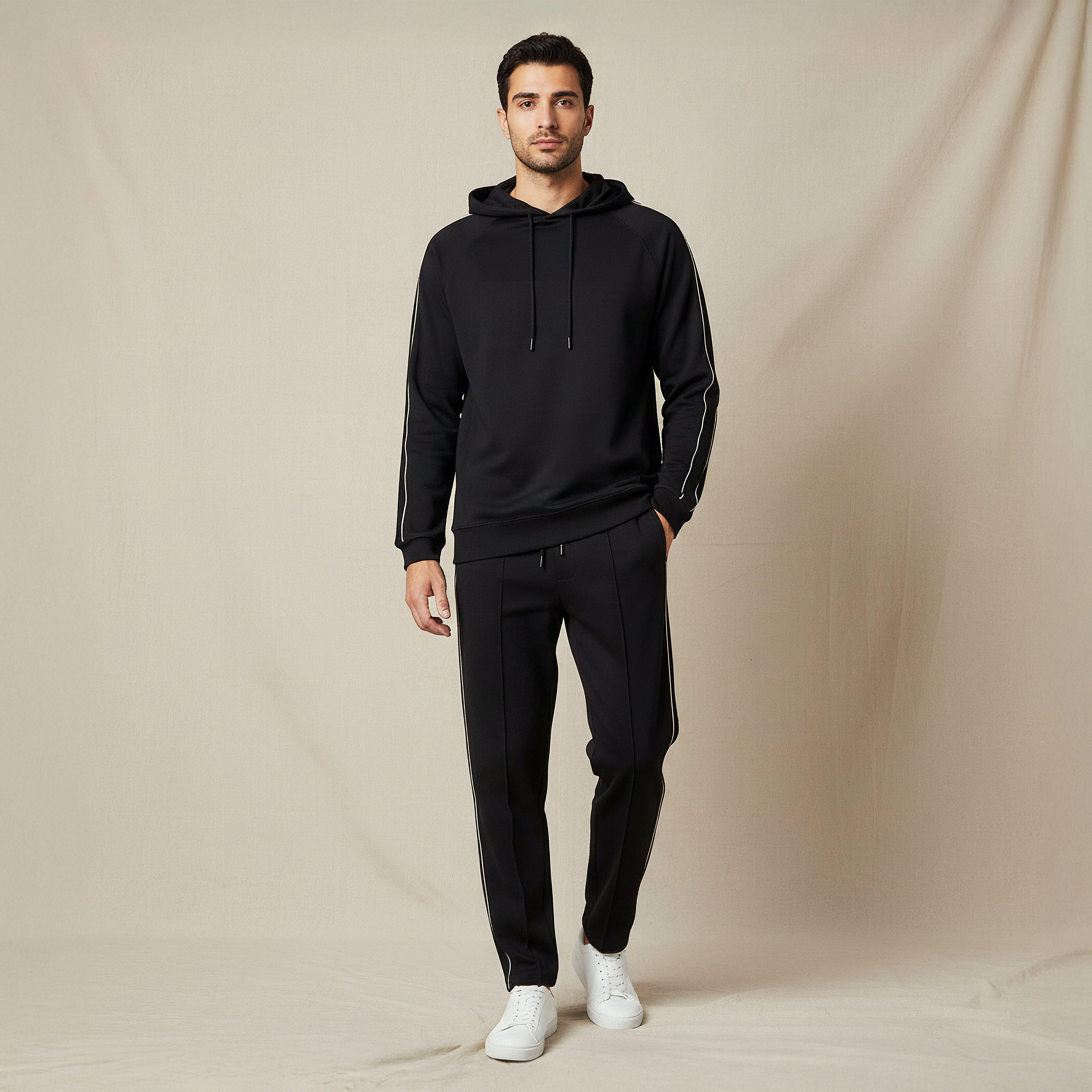 Iconic Men Regular Fit Joggers with Tape Detail-men-clothing-bottoms-joggers-image-5