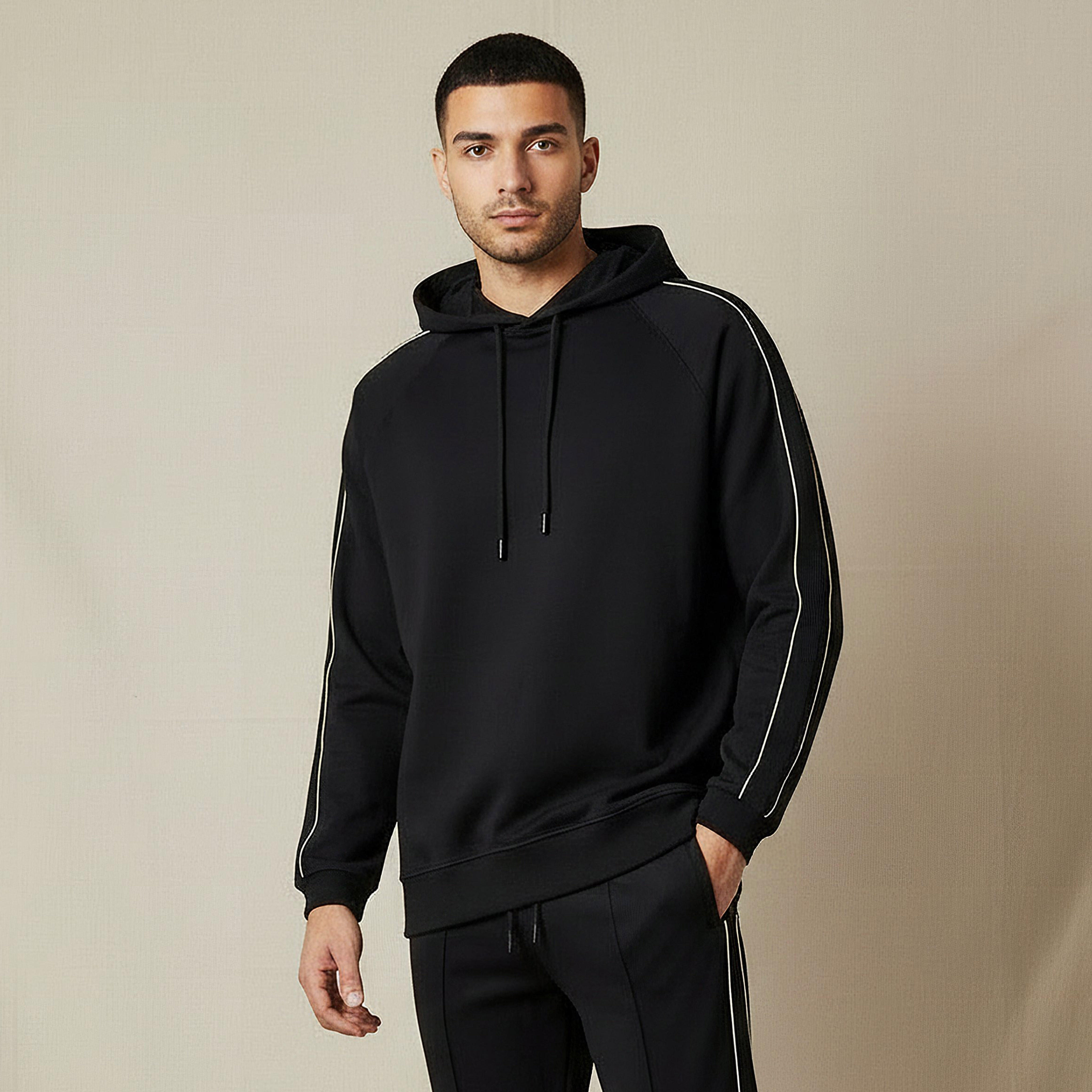 هودي رجالي بشريط من آيكونيك-men-winterwear-hoodiesandsweatshirts-image-1