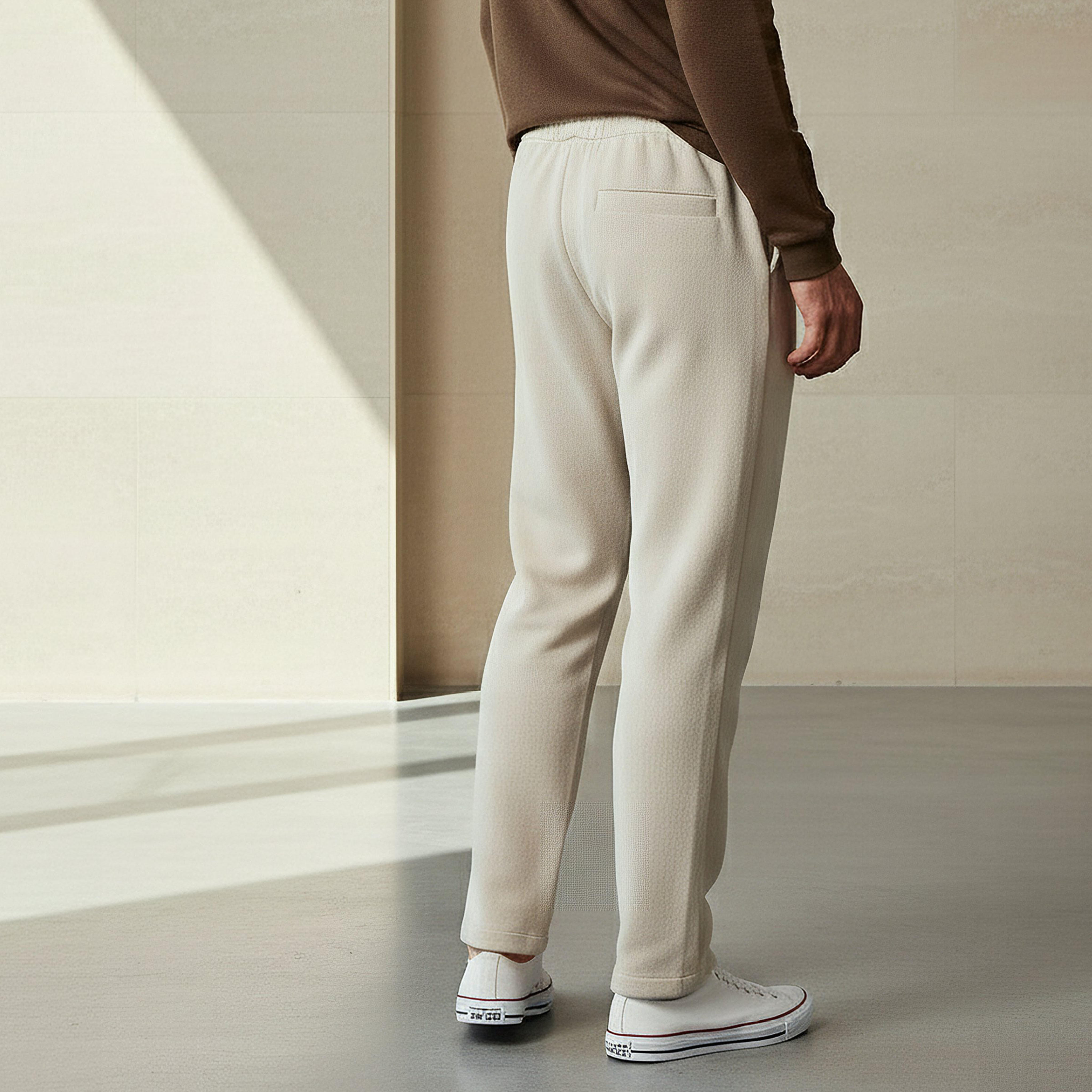 بنطلون رياضي رجالي بقصة عادية وجيوب من آيكونيك-men-clothing-bottoms-joggers-image-2