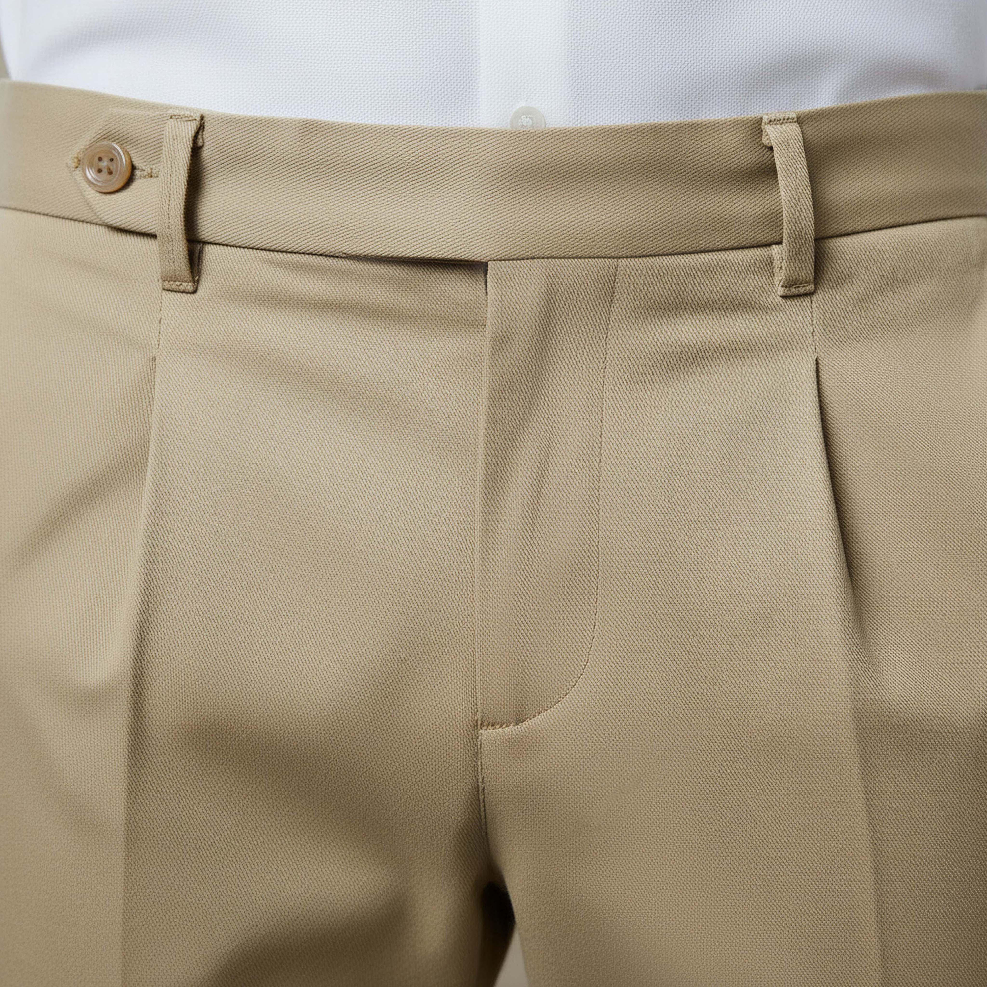 بنطلون بقصة عادية للرجال من آيكونيك-men-clothing-bottoms-trousersandchinos-trousers-image-4