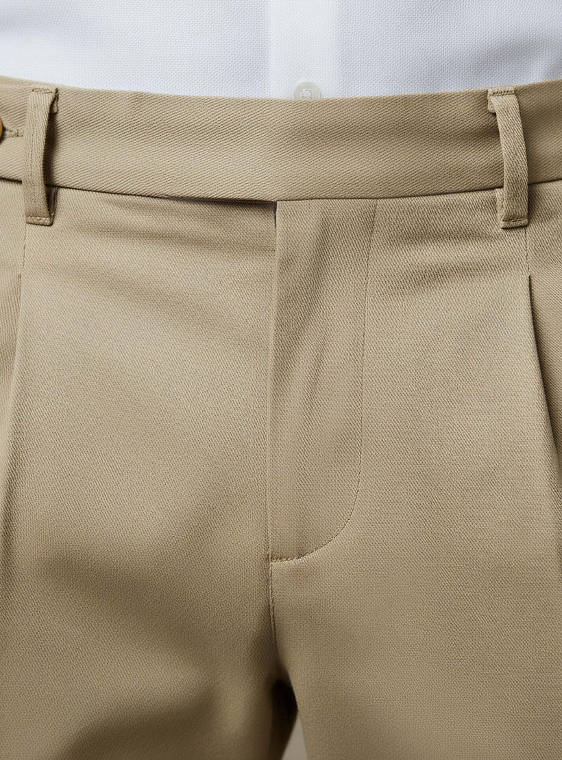 بنطلون بقصة عادية للرجال من آيكونيك-men-clothing-bottoms-trousersandchinos-trousers-image-4