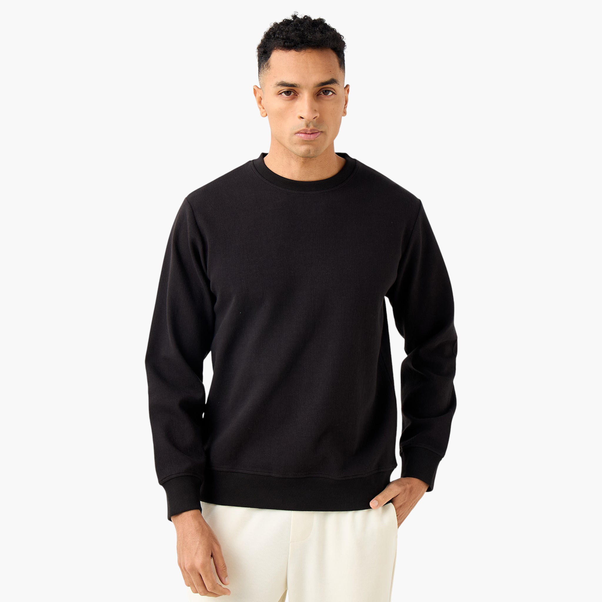 Iconic Men Regular Fit Sweatshirt-men-winterwear-hoodiesandsweatshirts-image-4