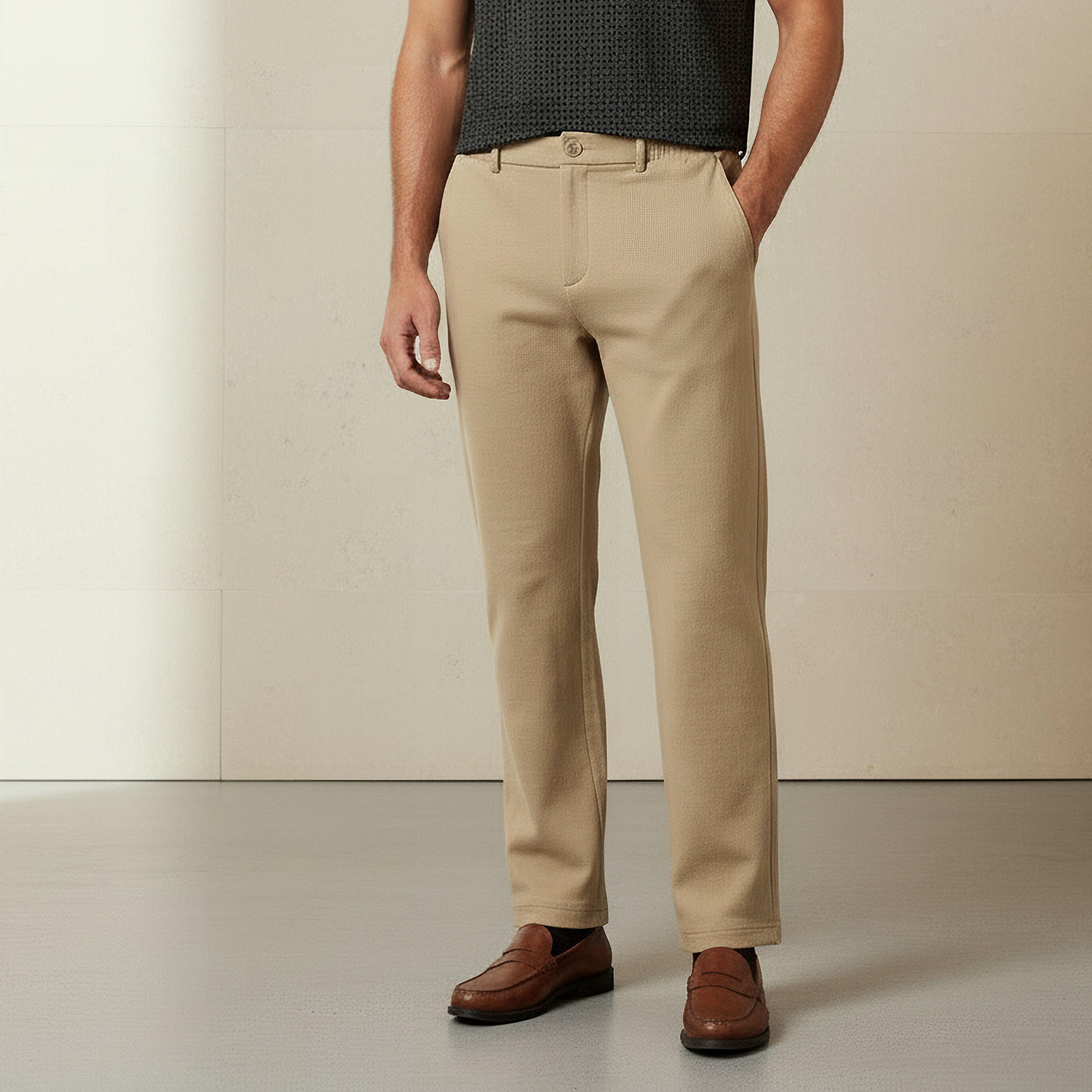 Iconic Men Regular Fit Trousers-men-clothing-coordsets-image-1