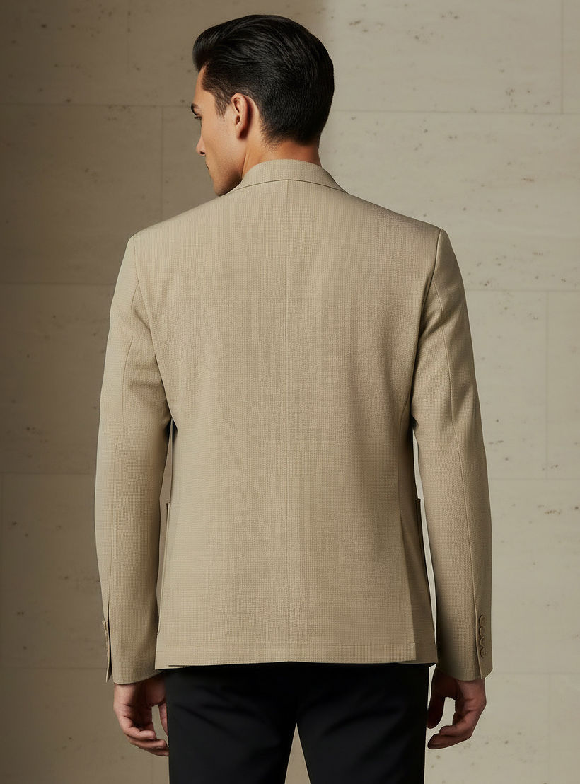 بليزر بقصة سليم وياقة مطوية للرجال من آيكونيك-men-winterwear-jacketsandblazers-image-3