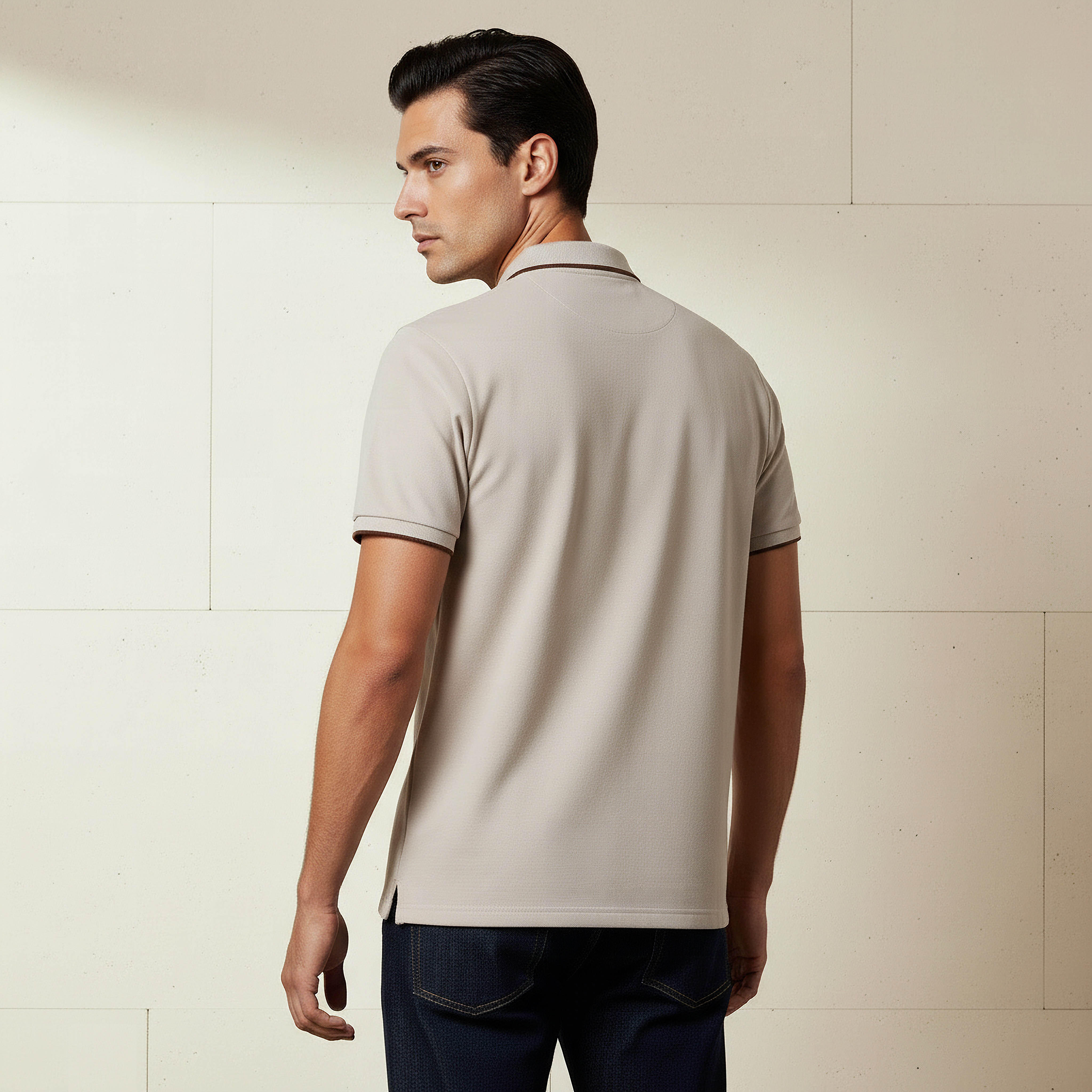 Iconic Men Short Sleeve Badge Accent Polo T-shirt-men-clothing-tshirtsandpolos-polos-image-3