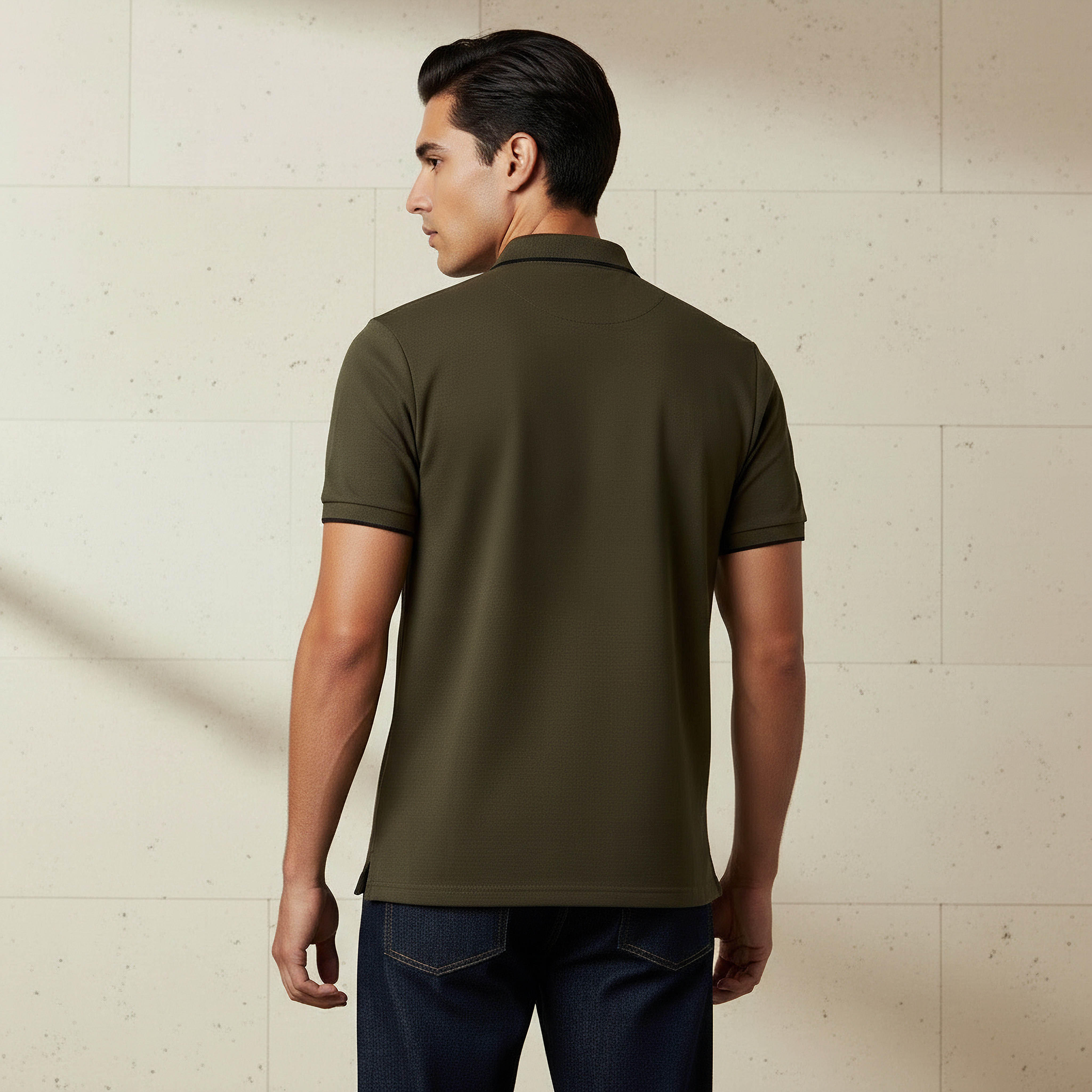 Iconic Men Short Sleeve Badge Accent Polo T-shirt-men-clothing-tshirtsandpolos-polos-image-3