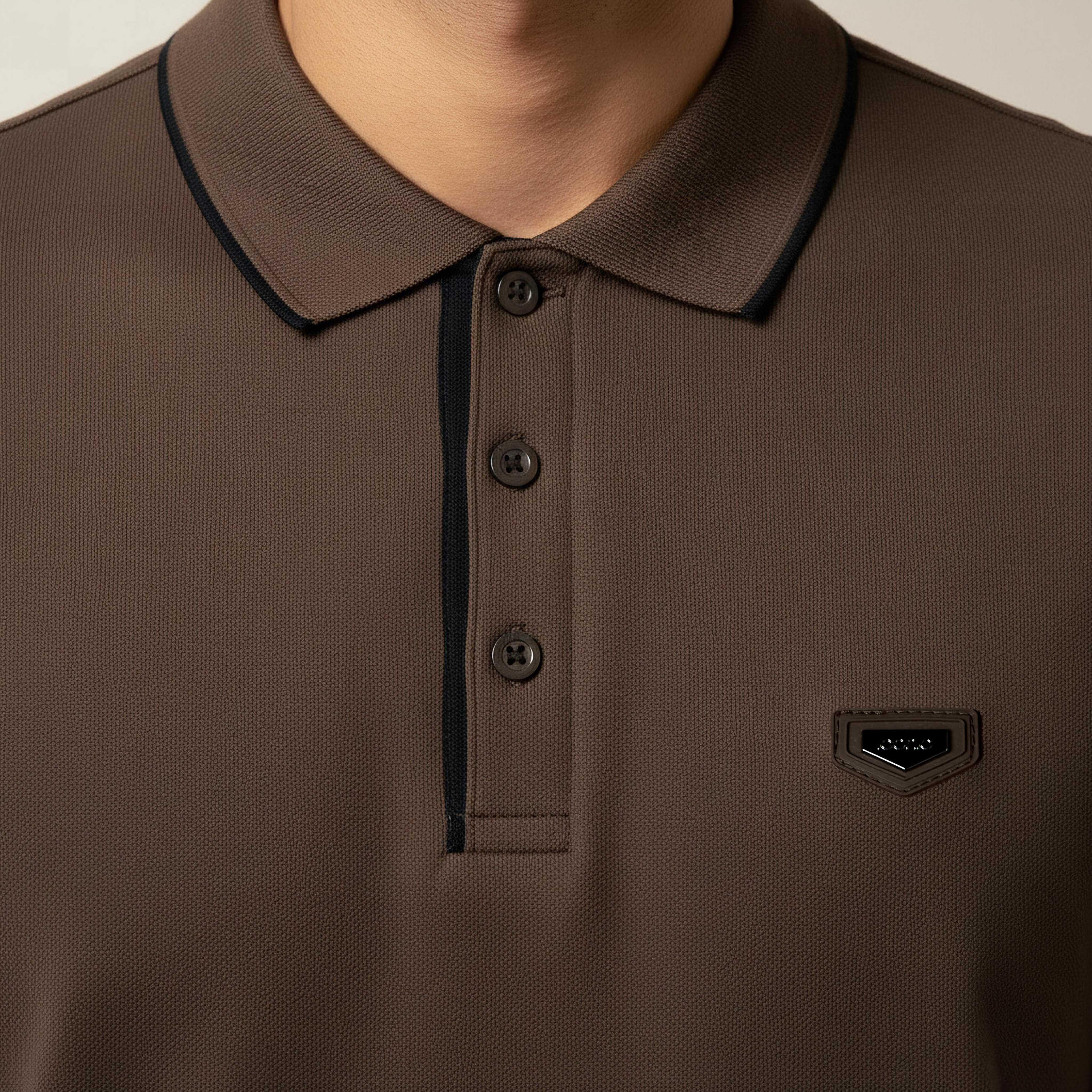 Iconic Men Short Sleeve Badge Accent Polo T-shirt-men-clothing-tshirtsandpolos-polos-image-4