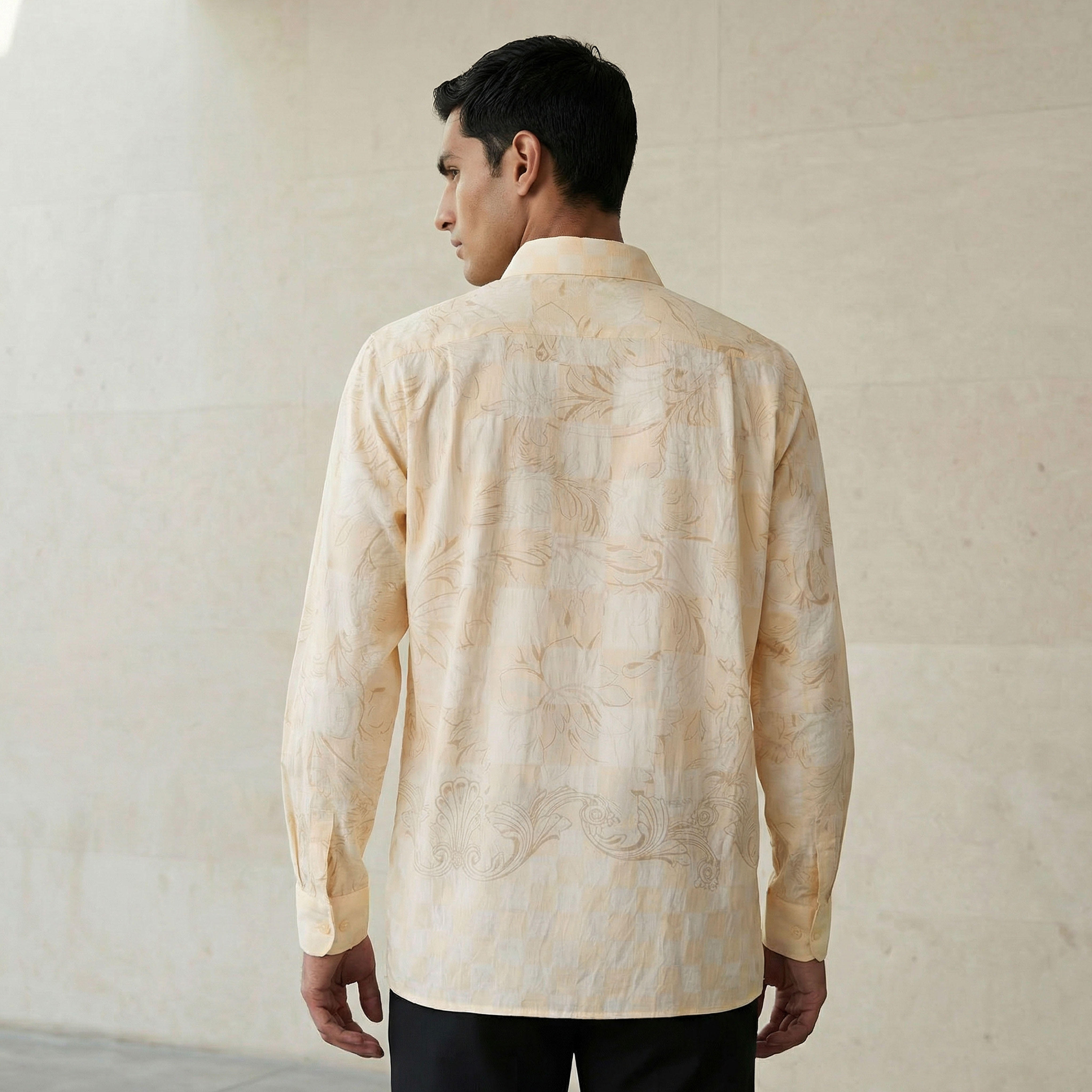 Iconic Men Regular Fit Collared Printed Long Sleeve Shirt-men-clothing-shirts-image-4
