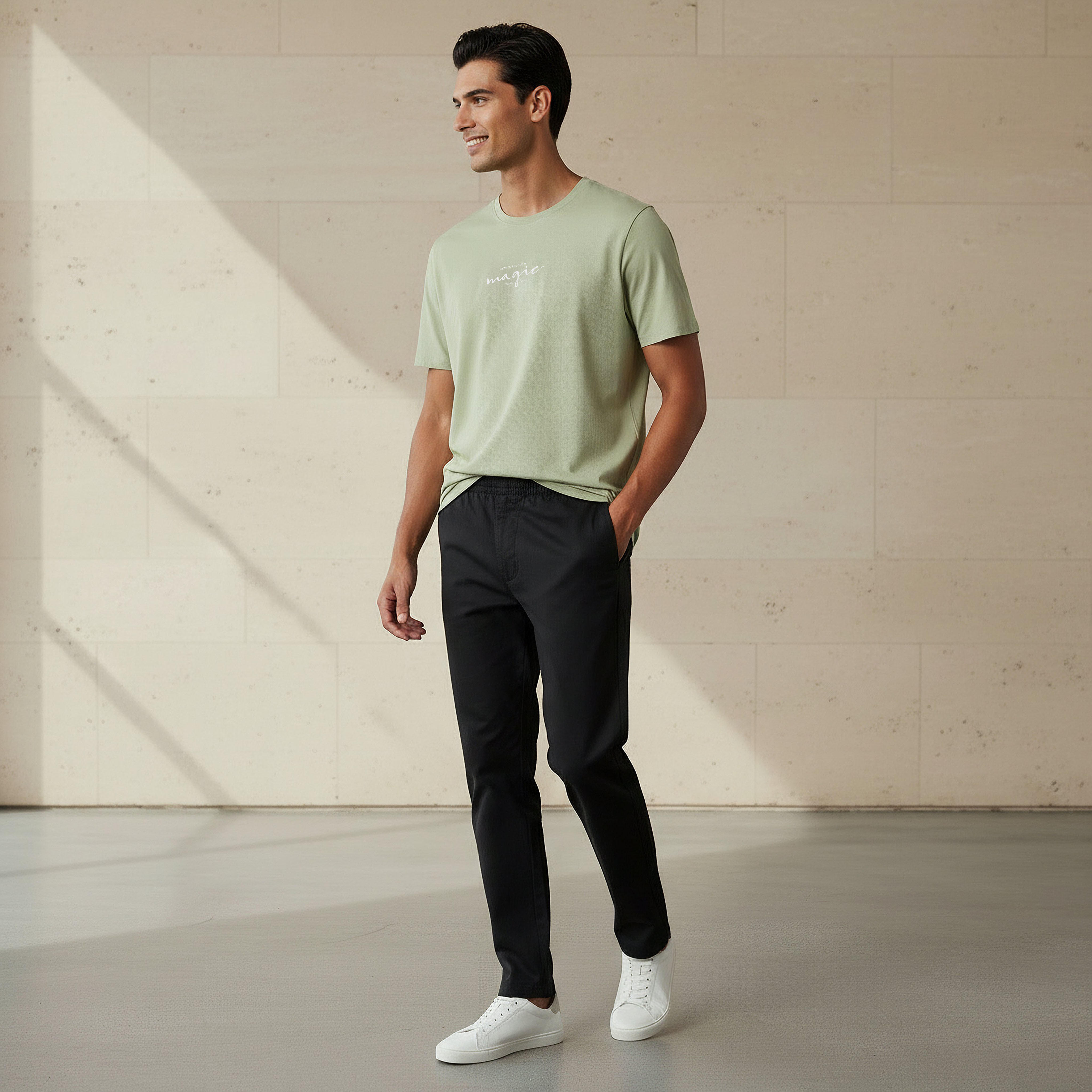 Iconic Men Slim Fit Crew Neck Short Sleeve Printed T-shirt-men-clothing-tshirtsandpolos-tshirts-image-2