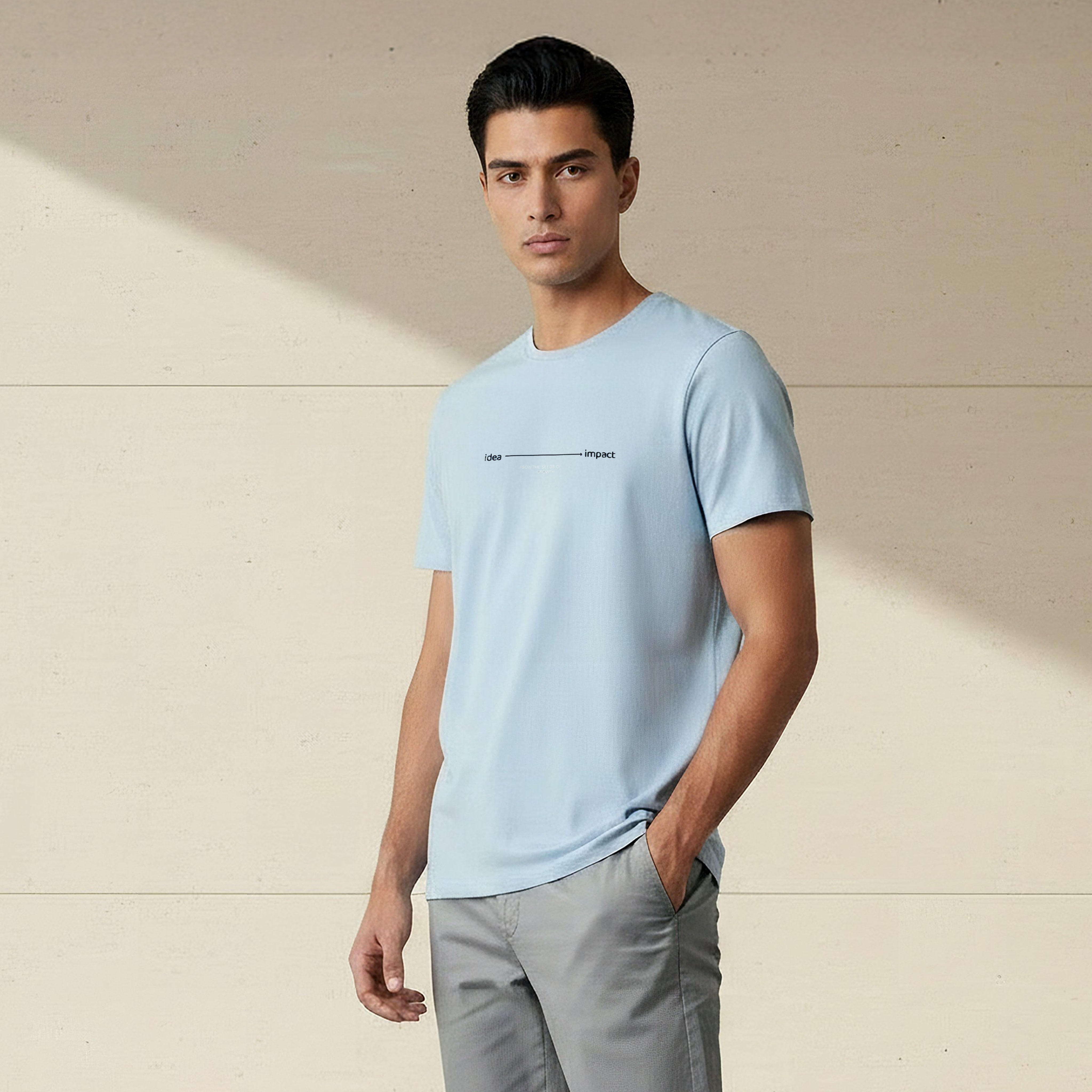 Iconic Men Slim Fit Crew Neck Short Sleeve Printed T-shirt-men-clothing-tshirtsandpolos-tshirts-image-1