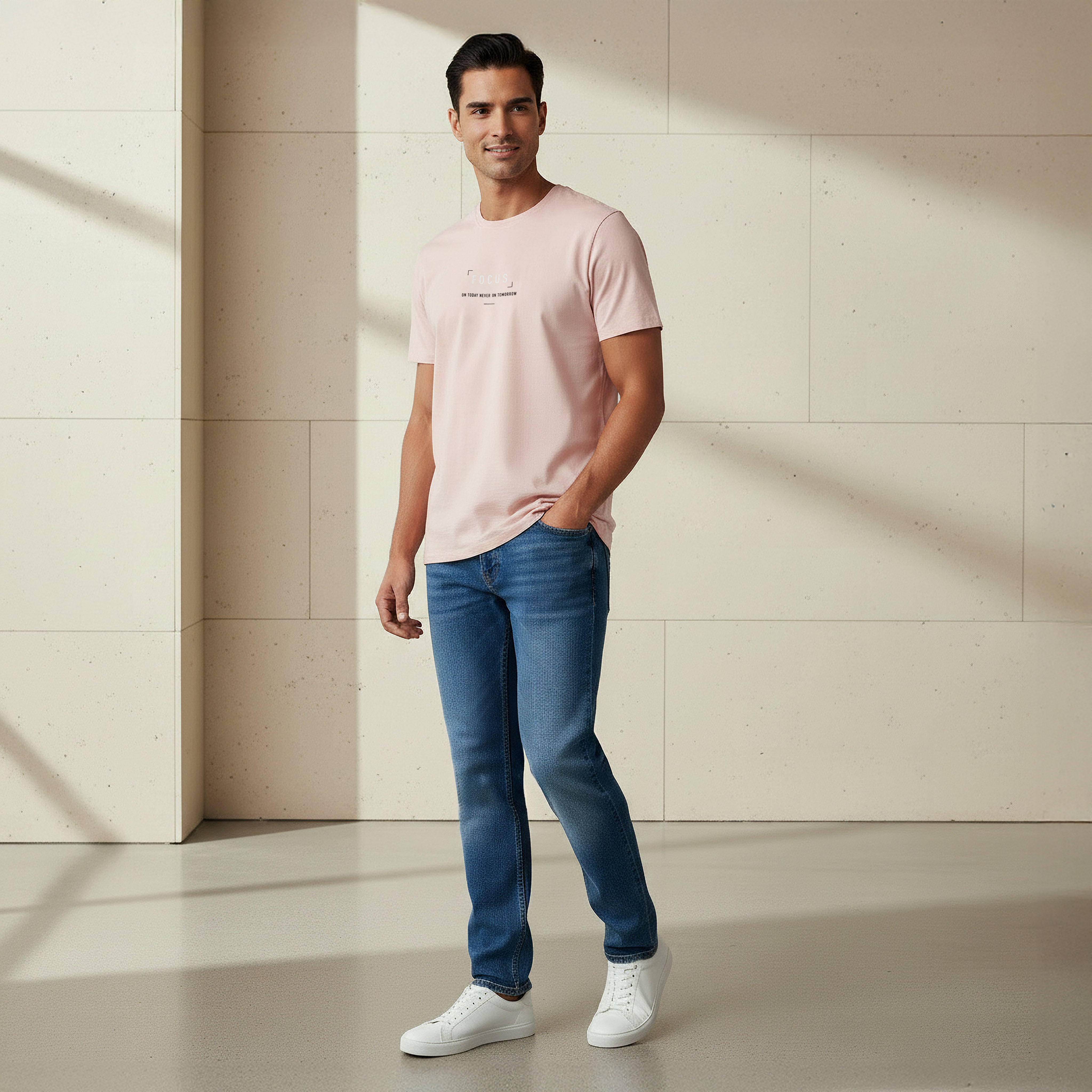 Iconic Men Slim Fit Crew Neck Short Sleeve Printed T-shirt-men-clothing-tshirtsandpolos-tshirts-image-2