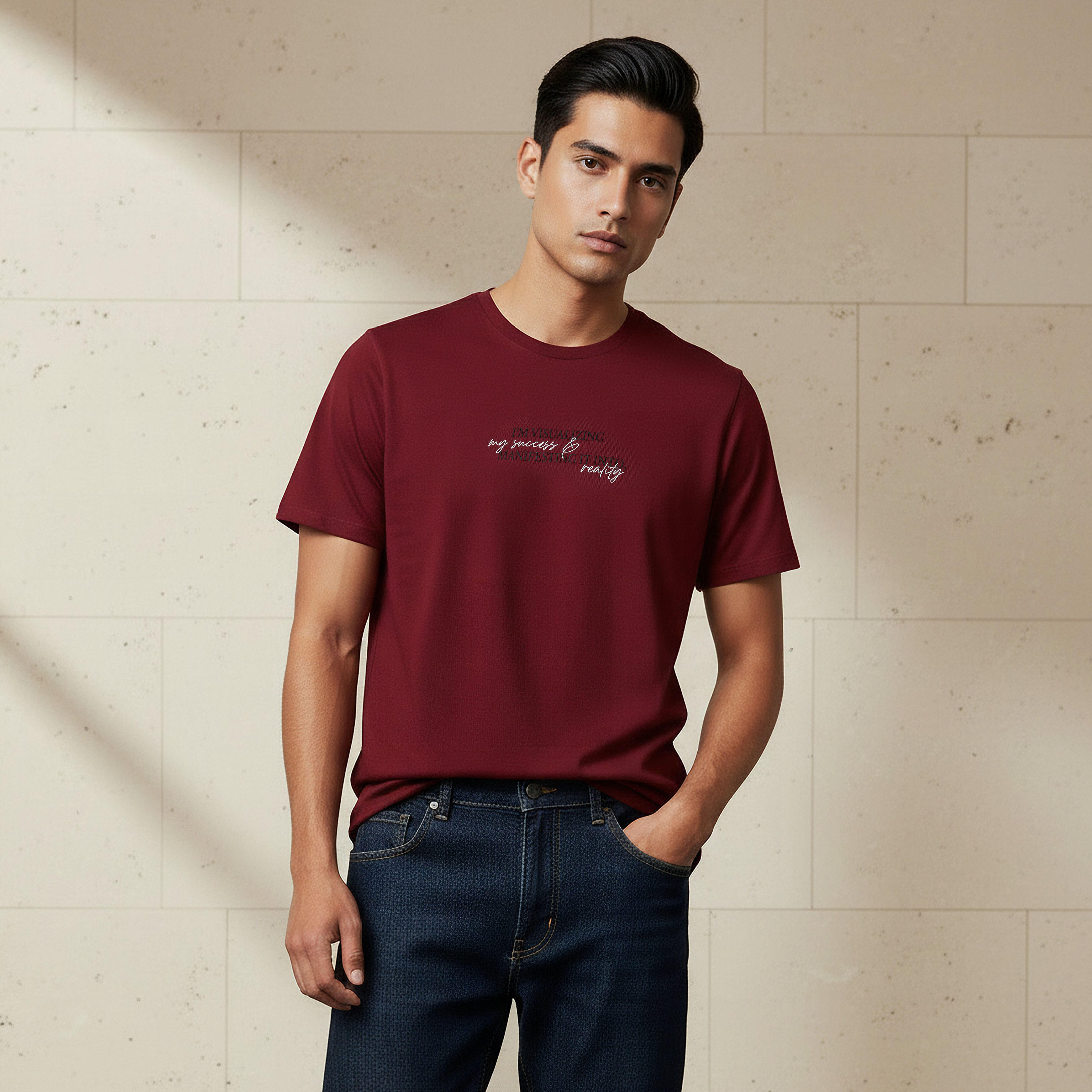 Iconic Men Slim Fit Crew Neck Short Sleeve Printed T-shirt-men-clothing-tshirtsandpolos-tshirts-image-1