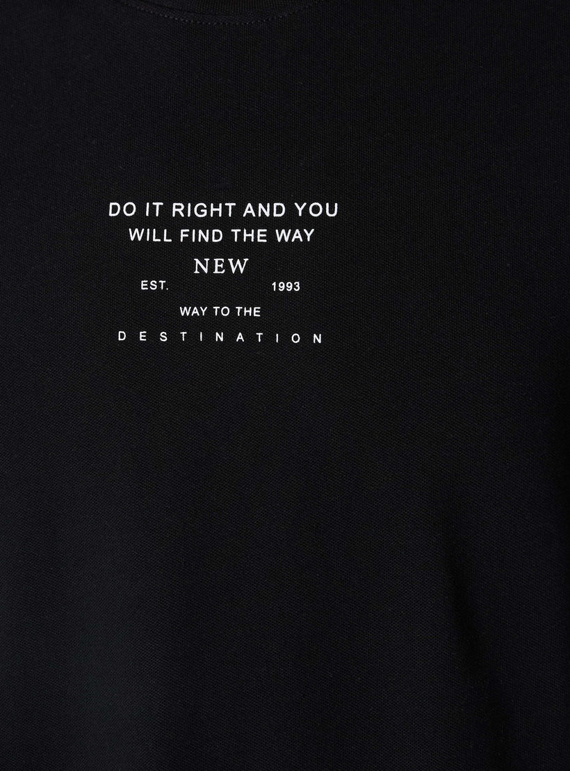 تيشيرت بقصة سليم وياقة ضيقة وأكمام قصيرة وطبعات للرجال من آيكونيك-men-clothing-tshirtsandpolos-tshirts-image-4