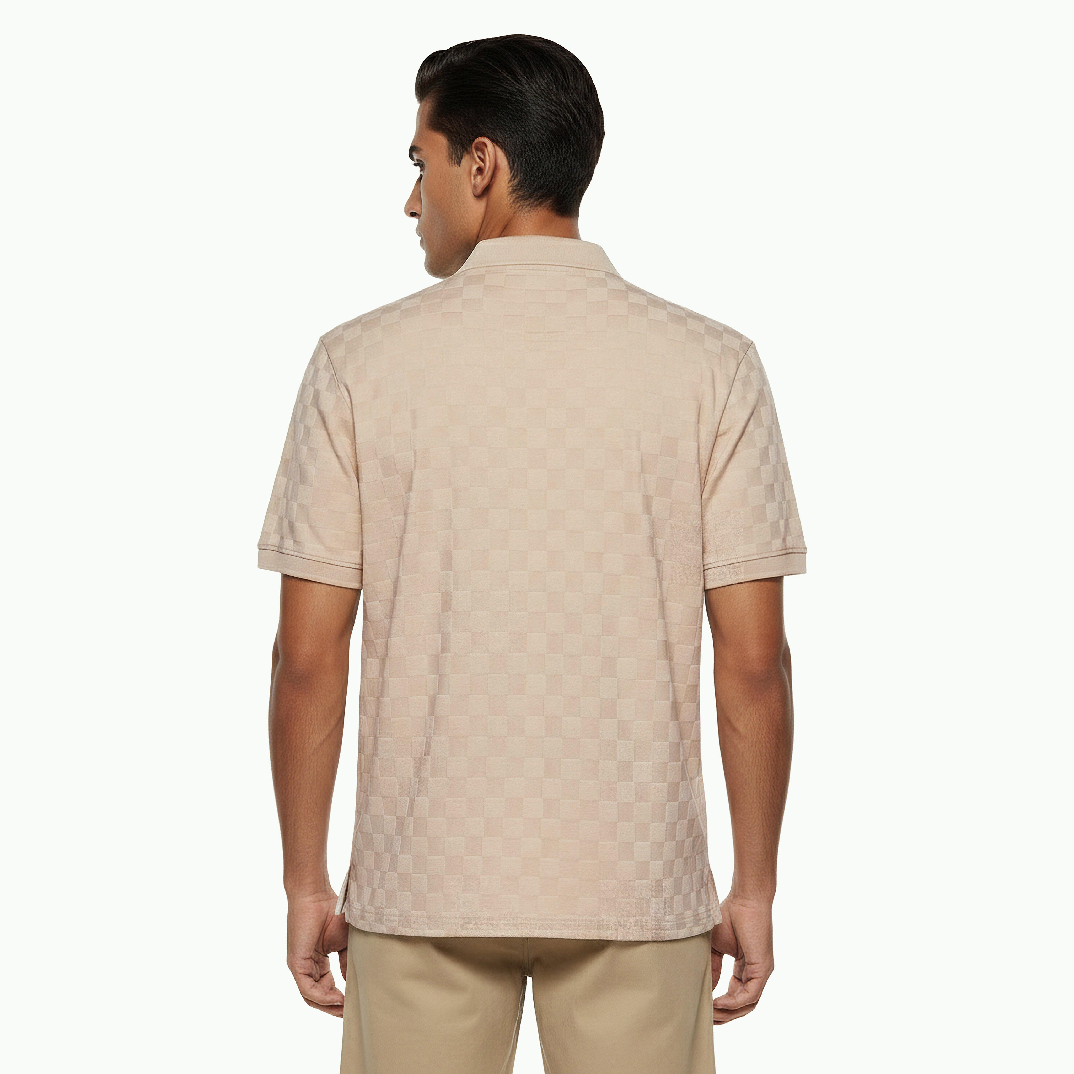 Iconic Men Short Sleeves Checked Polo T-shirt-men-clothing-tshirtsandpolos-polos-image-4