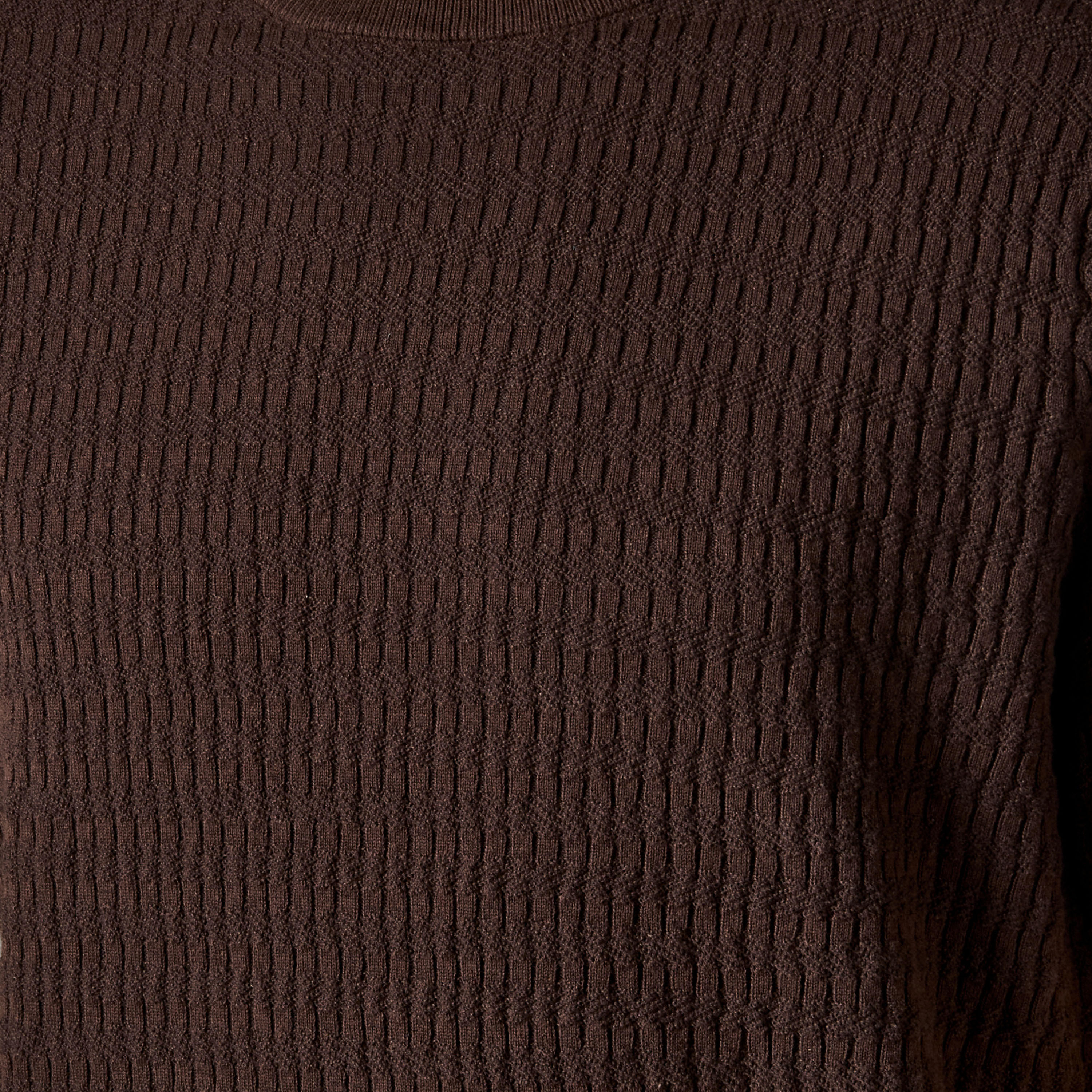 Iconic Men Regular Fit Crew Neck Short Sleeve Textured T-shirt-men-clothing-tshirtsandpolos-tshirts-image-3