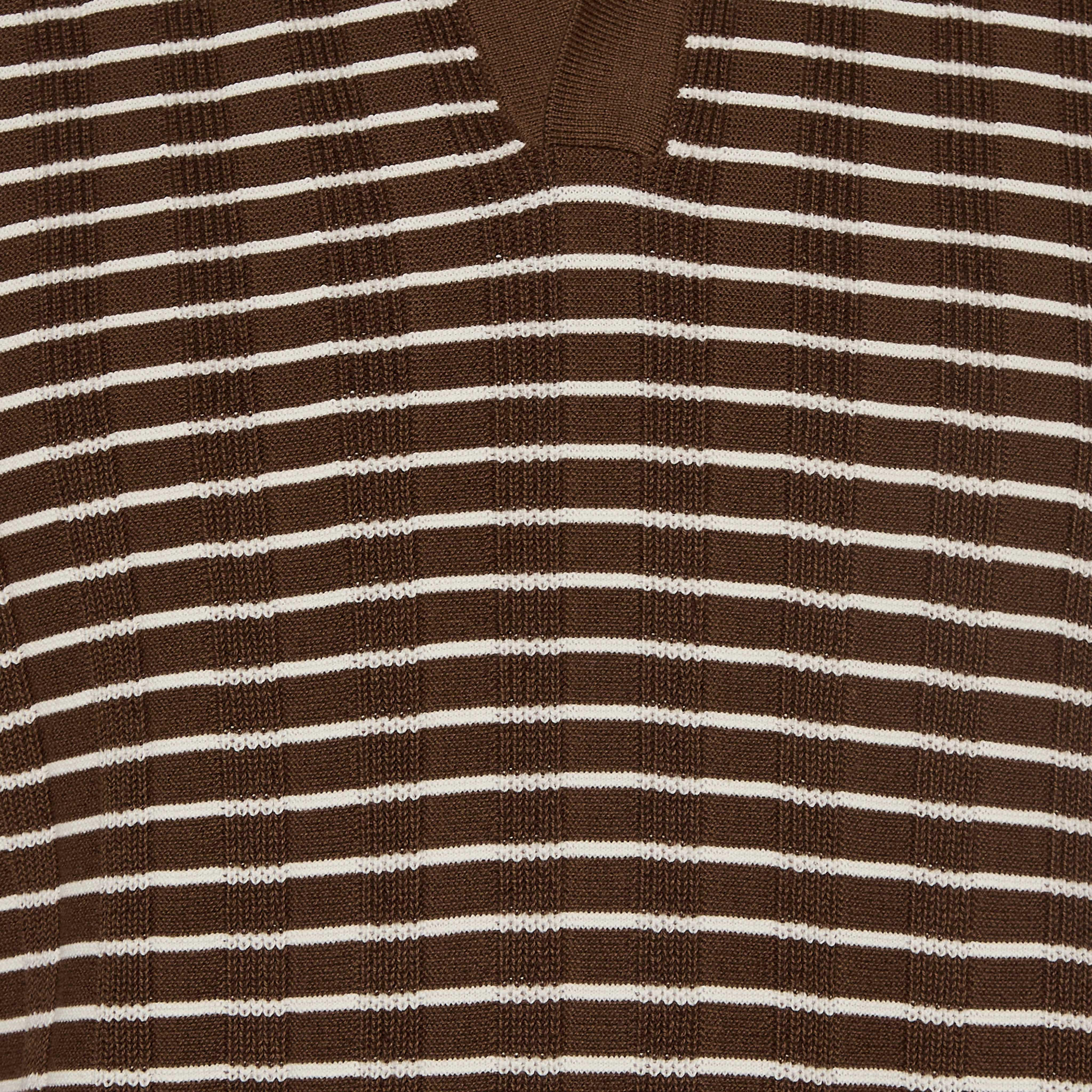 Iconic Men Short Sleeves Striped Johnny Collar Polo T-shirt-men-clothing-tshirtsandpolos-polos-image-2