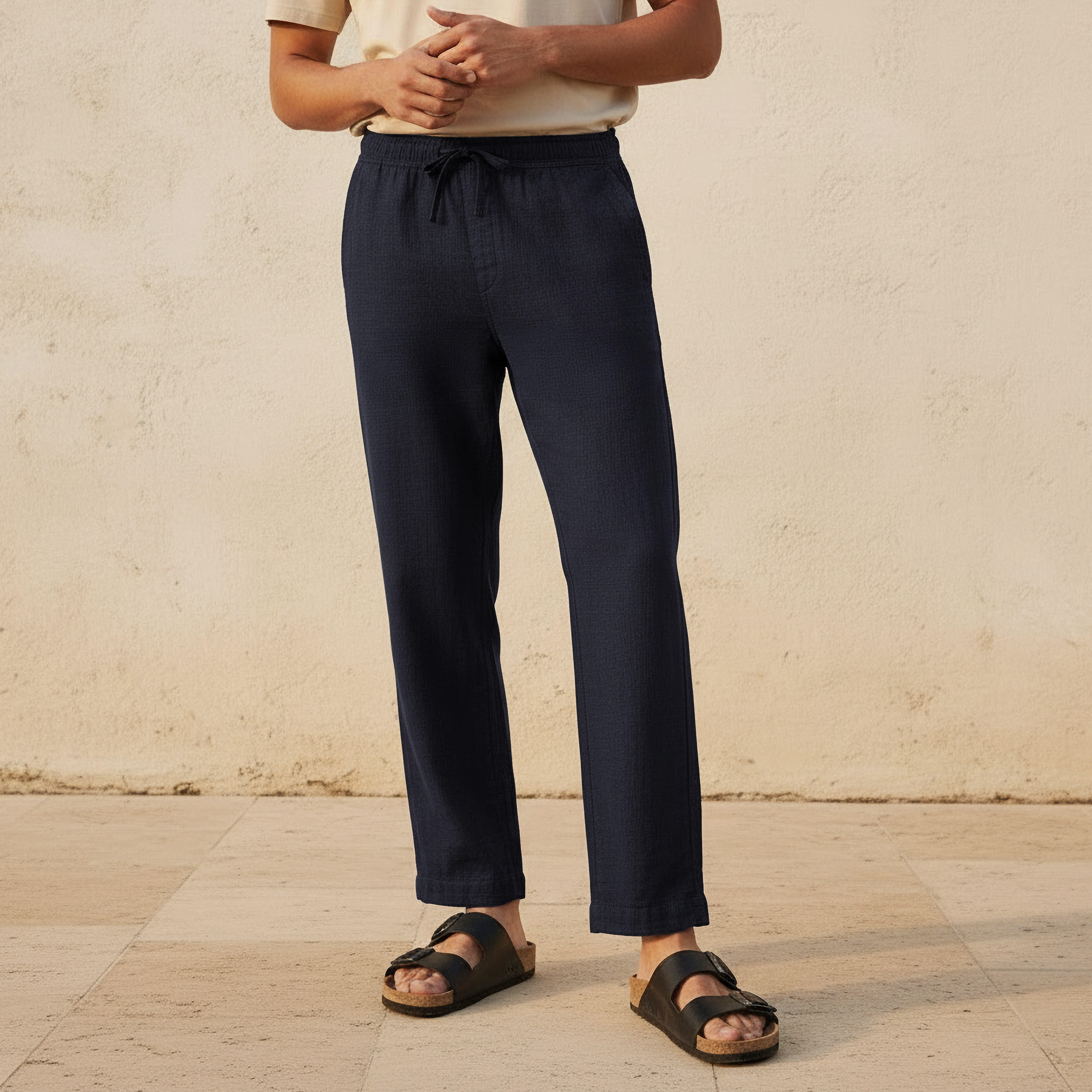 Iconic Men Regular Fit Trousers-men-clothing-bottoms-trousersandchinos-trousers-image-1