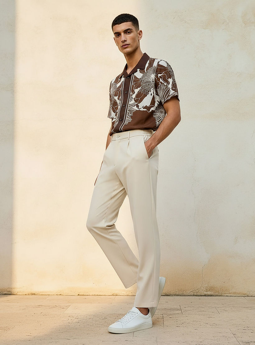 Iconic Men Regular Fit Trousers-men-clothing-trousersandchinos-trousers-image-3