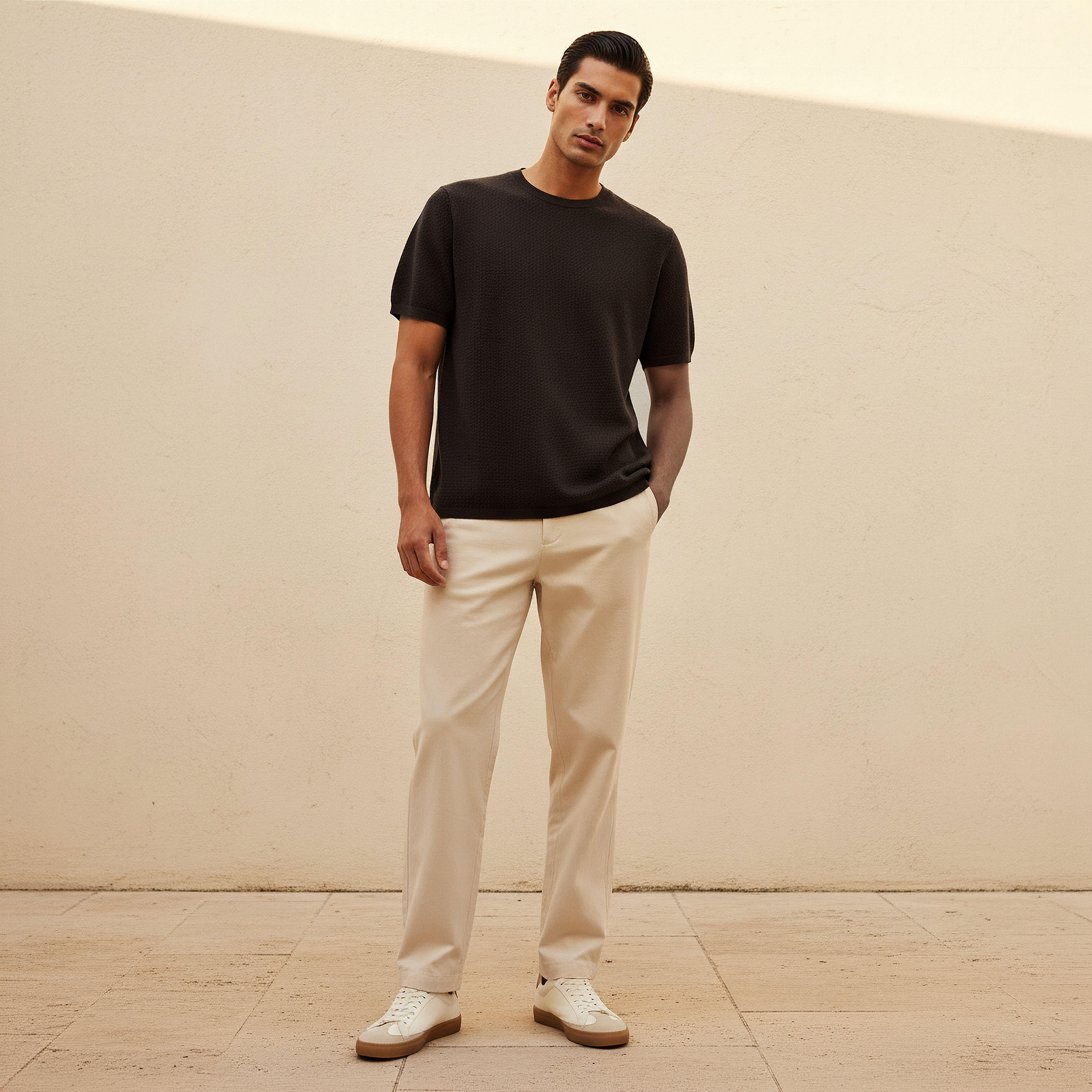 Iconic Men Regular Fit Crew Neck Short Sleeves Popcorn Textured T-shirt-PROMO_SP_BH_BUNDLE_2FOR9_9_180925-image-3