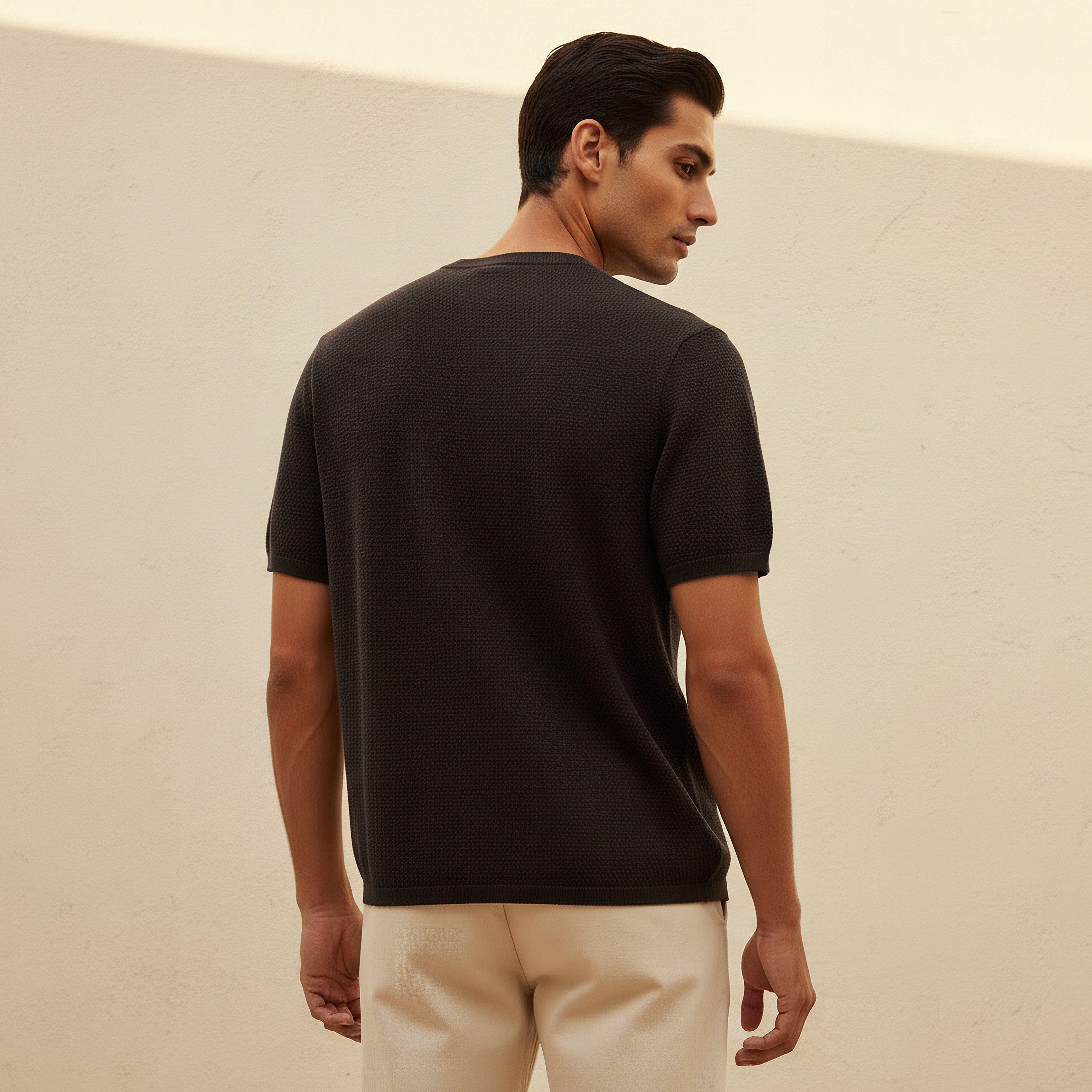 Iconic Men Regular Fit Crew Neck Short Sleeves Popcorn Textured T-shirt-PROMO_SP_BH_BUNDLE_2FOR9_9_180925-image-4