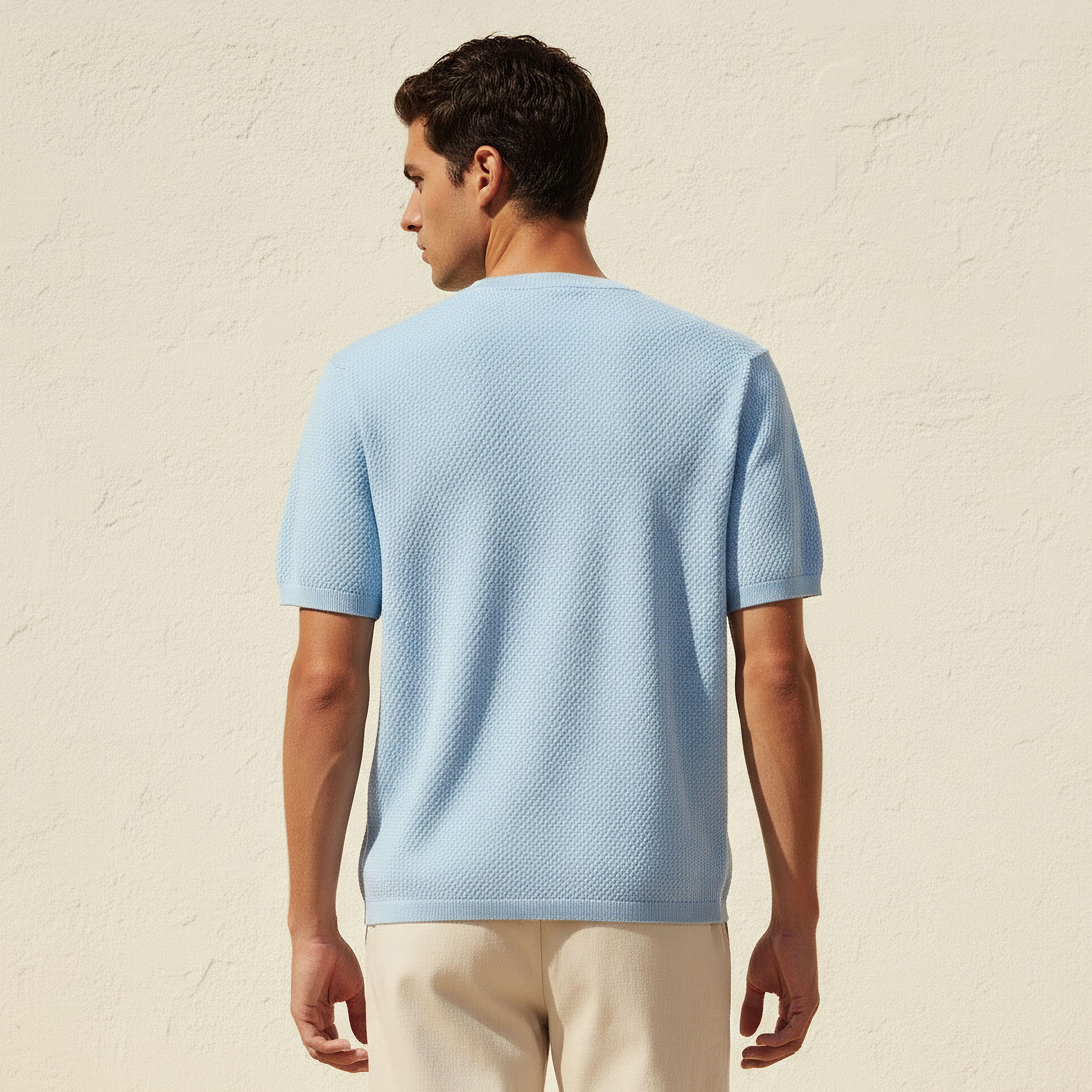 Iconic Men Regular Fit Crew Neck Short Sleeves Popcorn Textured T-shirt-PROMO_SP_AE_2FOR99_110625-image-4