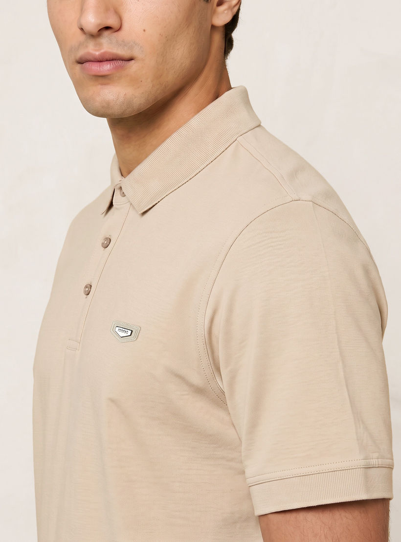 Splash Iconic Short Sleeves Applique Mercerised Polo T-Shirt-men-clothing-tshirtsandpolos-polos-image-2