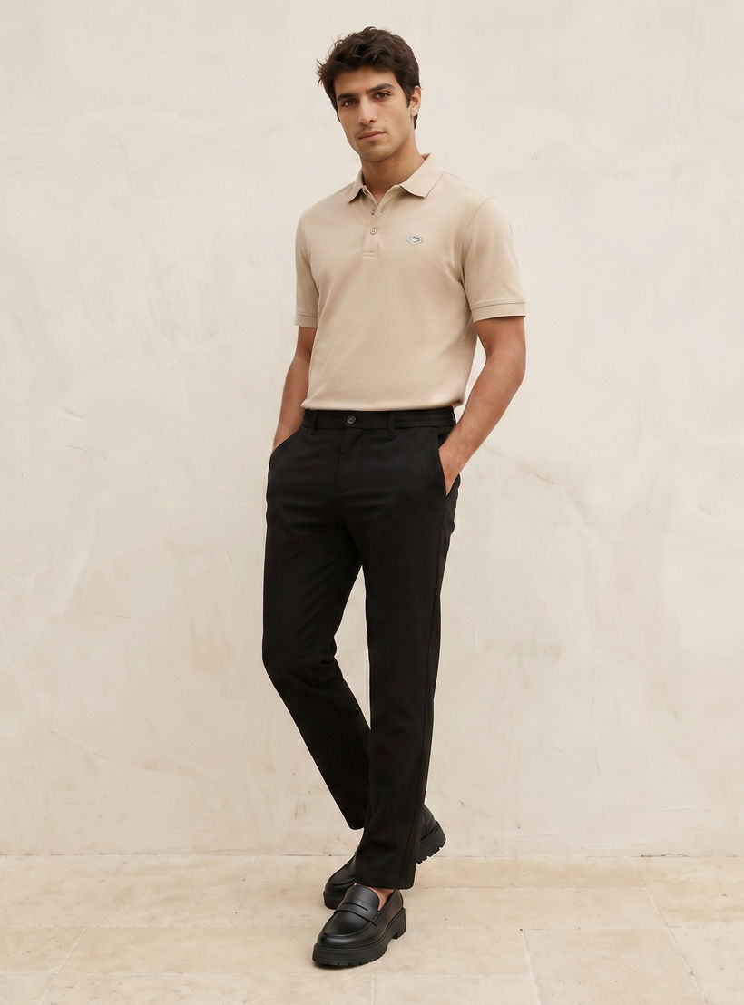Splash Iconic Short Sleeves Applique Mercerised Polo T-Shirt-men-clothing-tshirtsandpolos-polos-image-3