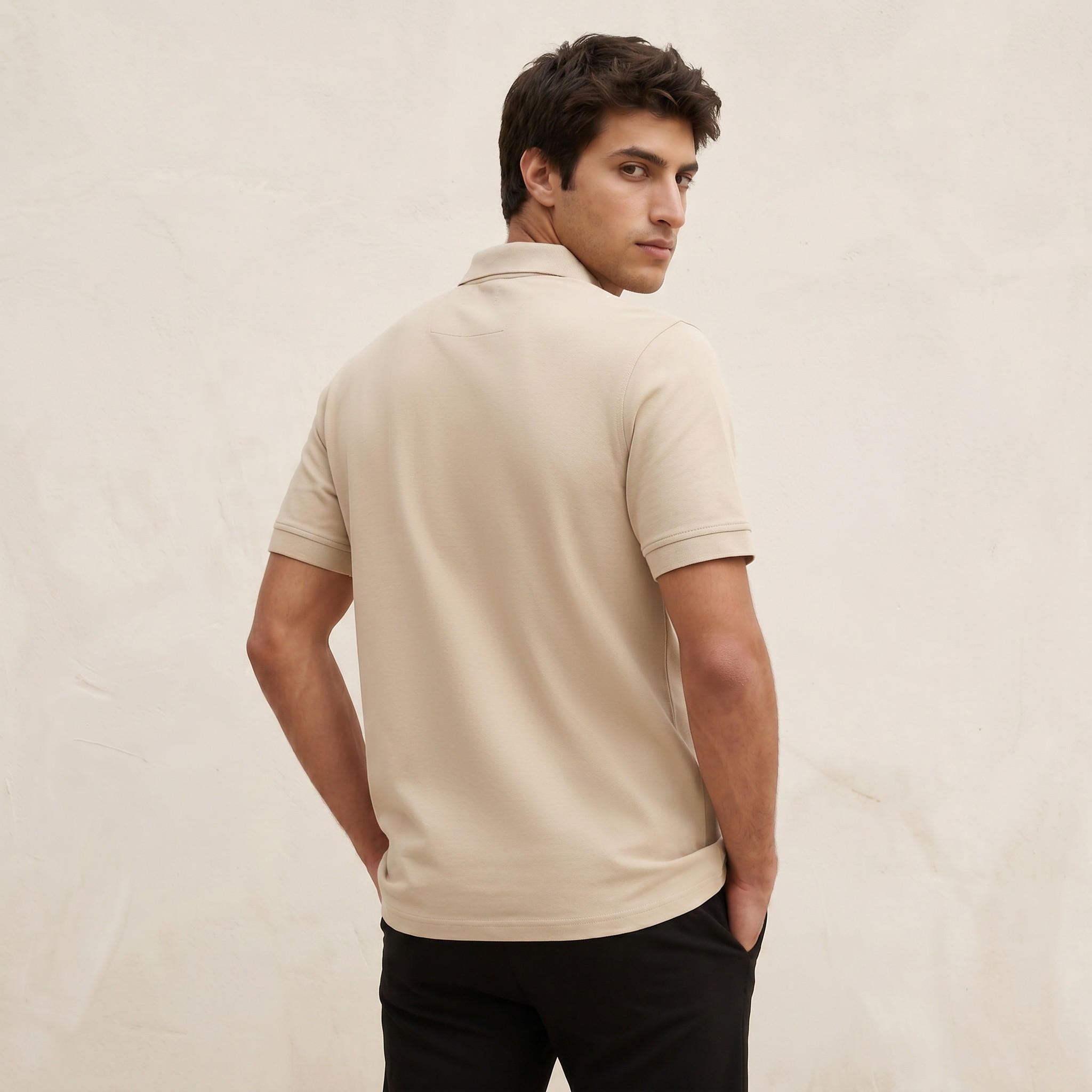 Splash Iconic Short Sleeves Applique Mercerised Polo T-Shirt-men-clothing-tshirtsandpolos-polos-image-4