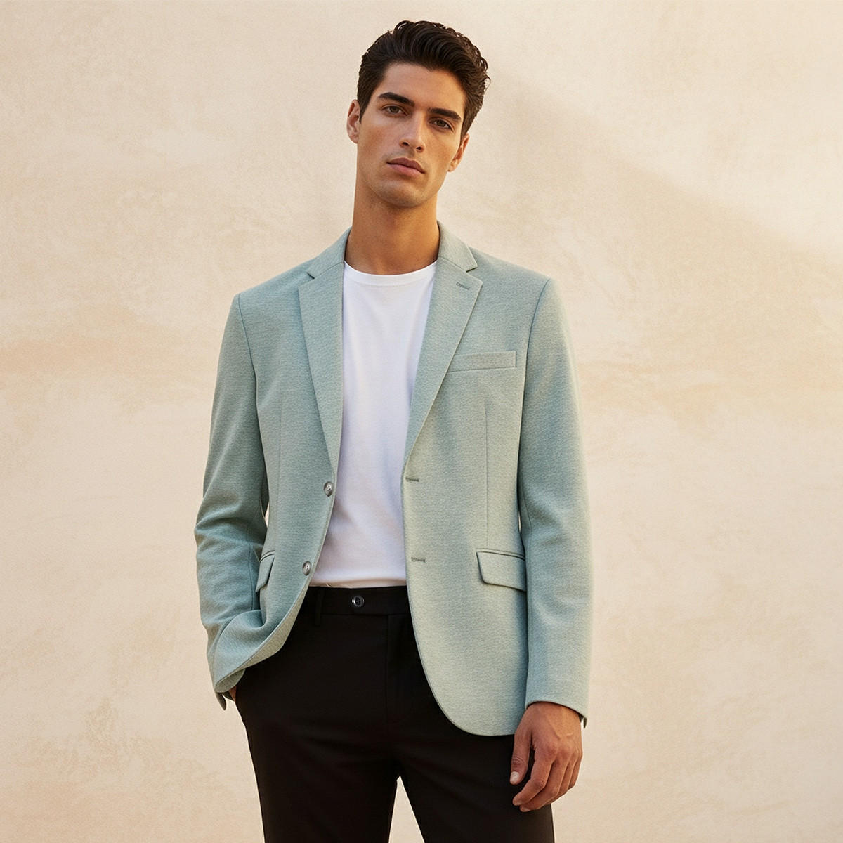 Splash Iconic Regular Fit Notch Lapel Blazer-men-clothing-jacketsandblazers-blazers-image-1