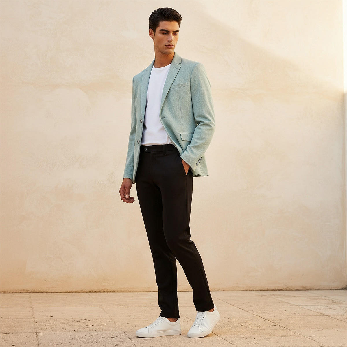 Splash Iconic Regular Fit Notch Lapel Blazer-men-clothing-jacketsandblazers-blazers-image-3