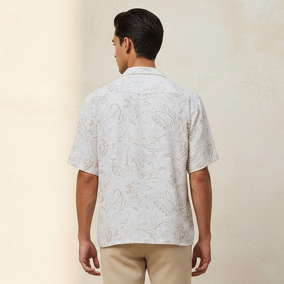 Splash Iconic Regular Fit Collared Popcorn Print Short Sleeves Shirt-men-clothing-shirts-image-4
