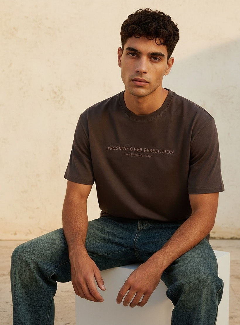Iconic Men Regular Fit Crew Neck Short Sleeves Slogan Print T-shirt-men-clothing-tshirtsandpolos-tshirts-image-5