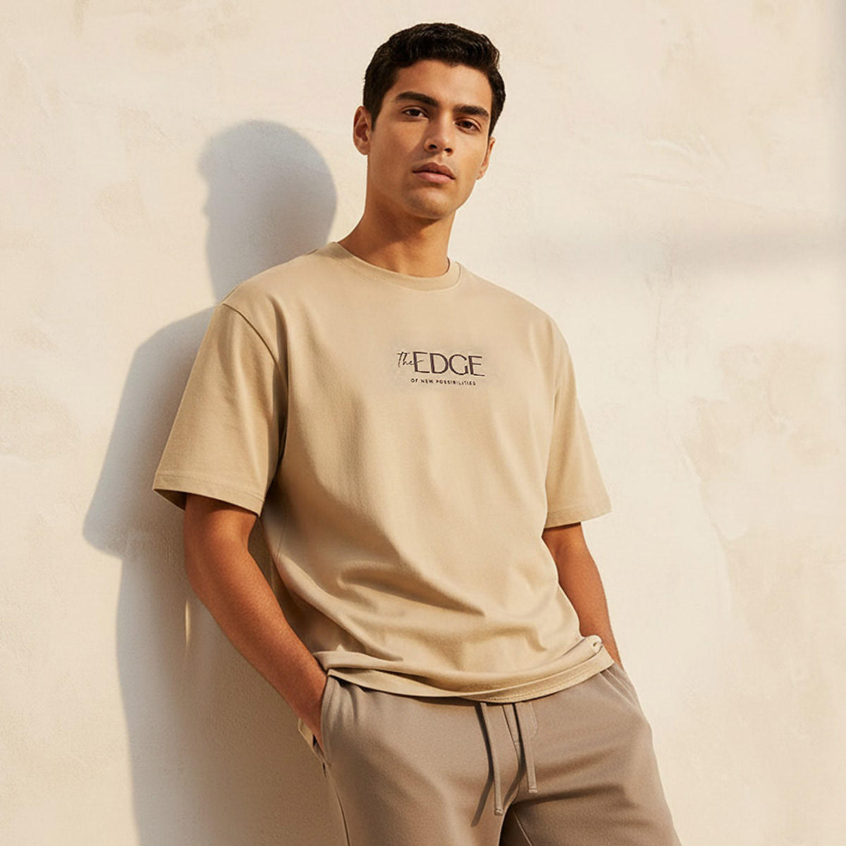 Iconic Men Regular Fit Crew Neck Short Sleeves Slogan Print T-shirt-men-clothing-tshirtsandpolos-tshirts-image-1