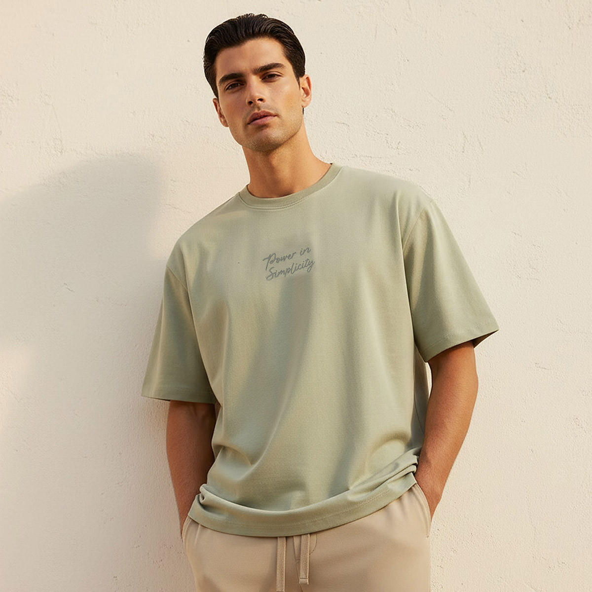Iconic Men Regular Fit Crew Neck Short Sleeves Slogan Print T-shirt-men-clothing-tshirtsandpolos-tshirts-image-1