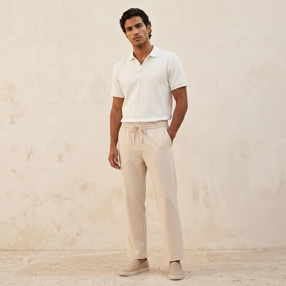 Iconic Short Sleeves Textured Polo T-shirt-men-clothing-tshirtsandpolos-polos-image-3