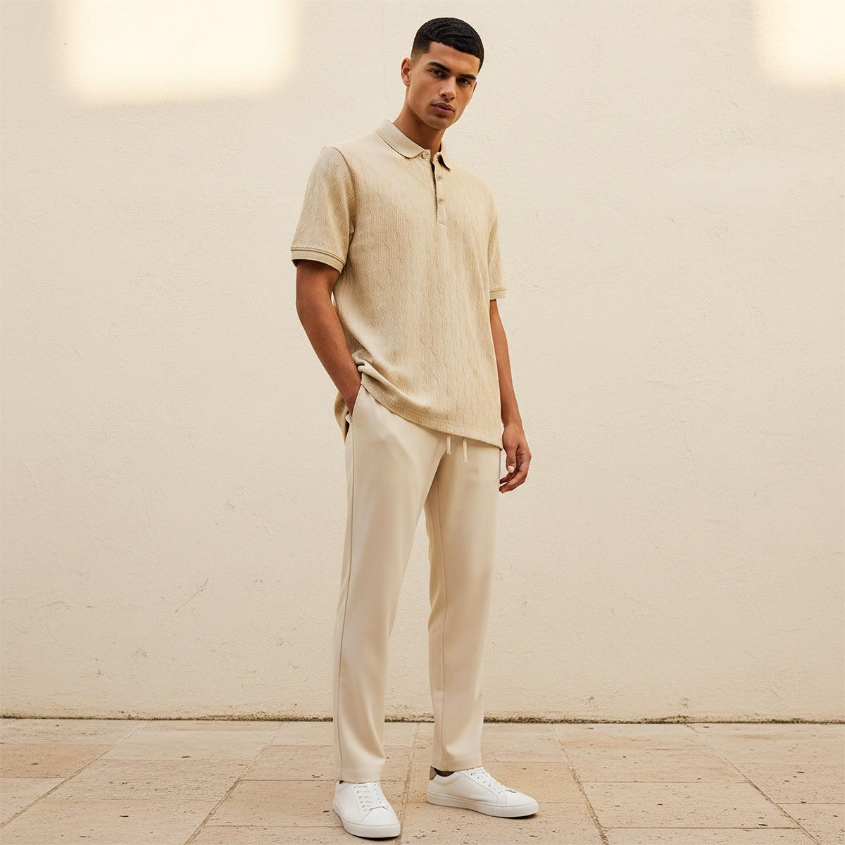 Iconic Short Sleeves Textured Polo T-shirt-men-clothing-tshirtsandpolos-polos-image-3