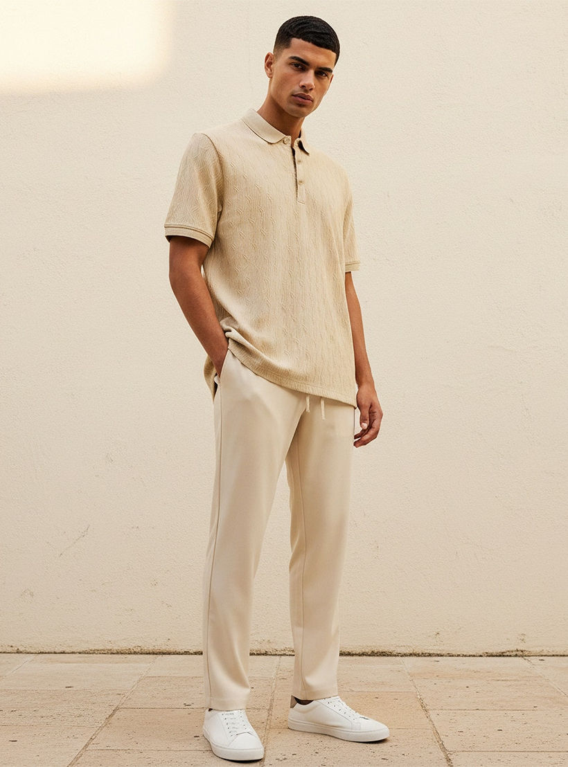 Iconic Short Sleeves Textured Polo T-shirt-men-clothing-tshirtsandpolos-polos-image-3