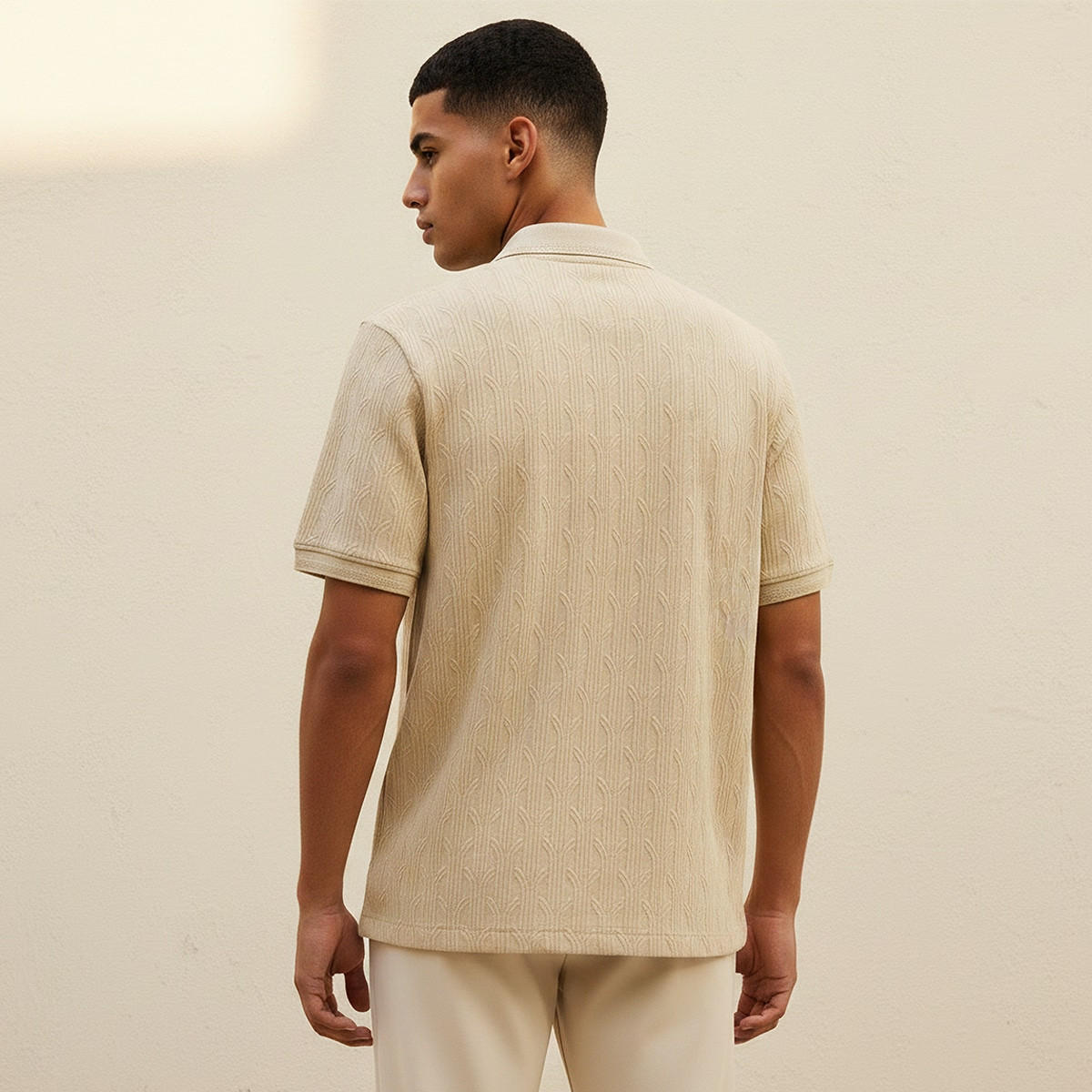 Iconic Short Sleeves Textured Polo T-shirt-men-clothing-tshirtsandpolos-polos-image-4