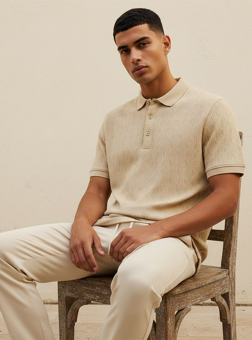 Iconic Short Sleeves Textured Polo T-shirt-men-clothing-tshirtsandpolos-polos-image-6