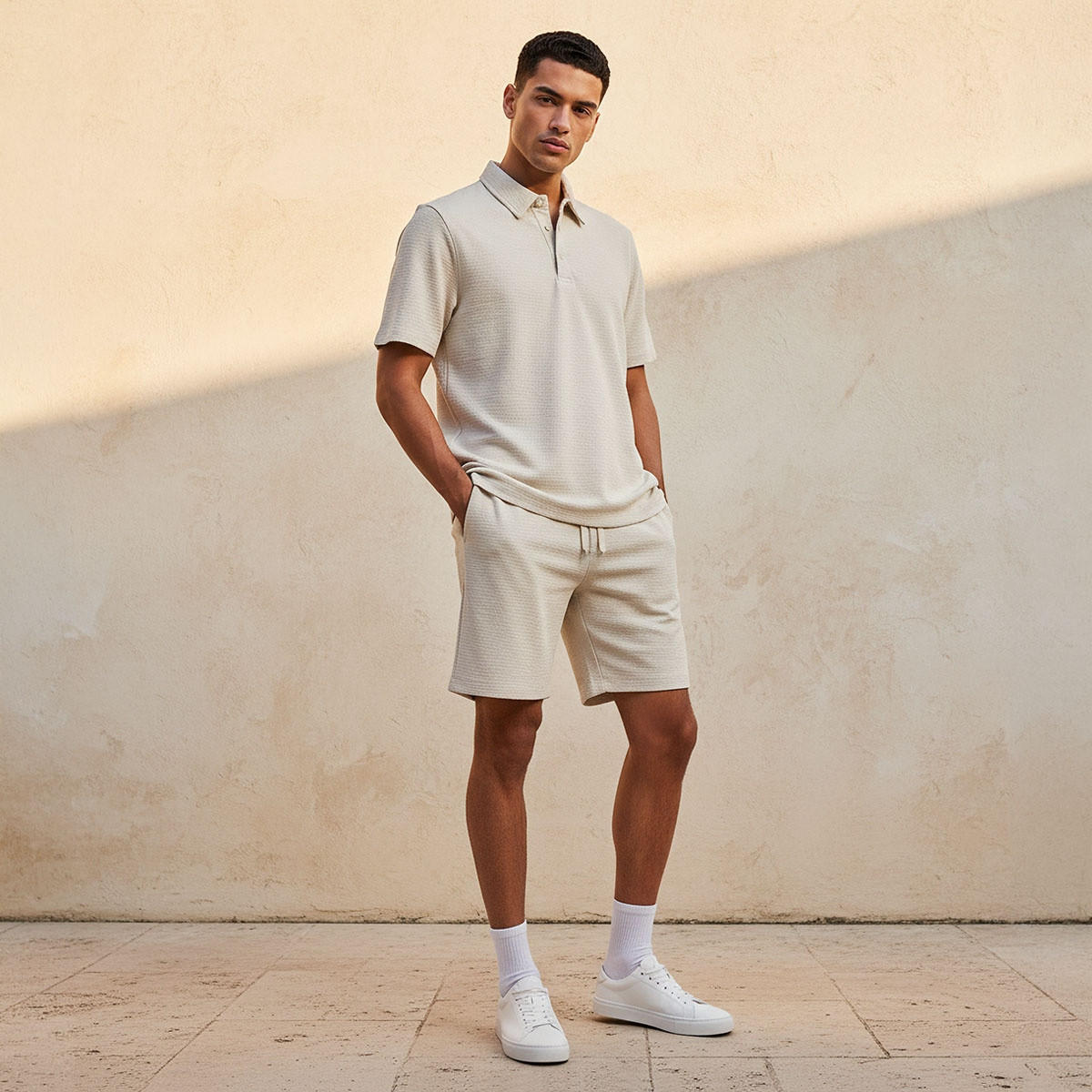 Splash Iconic Short Sleeves Textured Polo T-shirt-men-clothing-tshirtsandpolos-polos-image-3