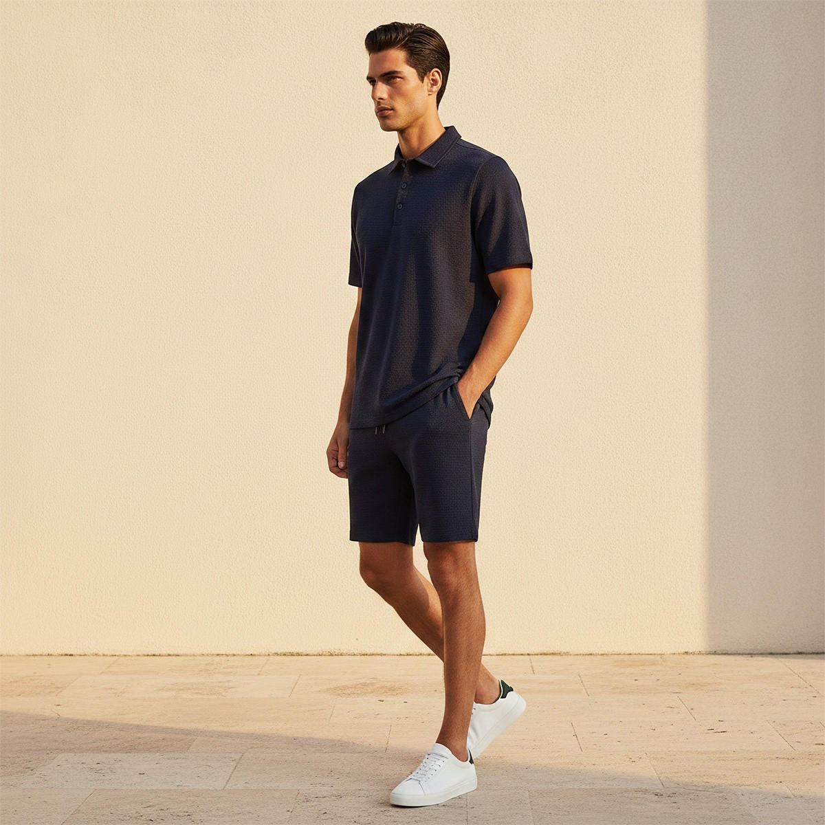Splash Iconic Short Sleeves Textured Polo T-shirt-men-clothing-tshirtsandpolos-polos-image-3