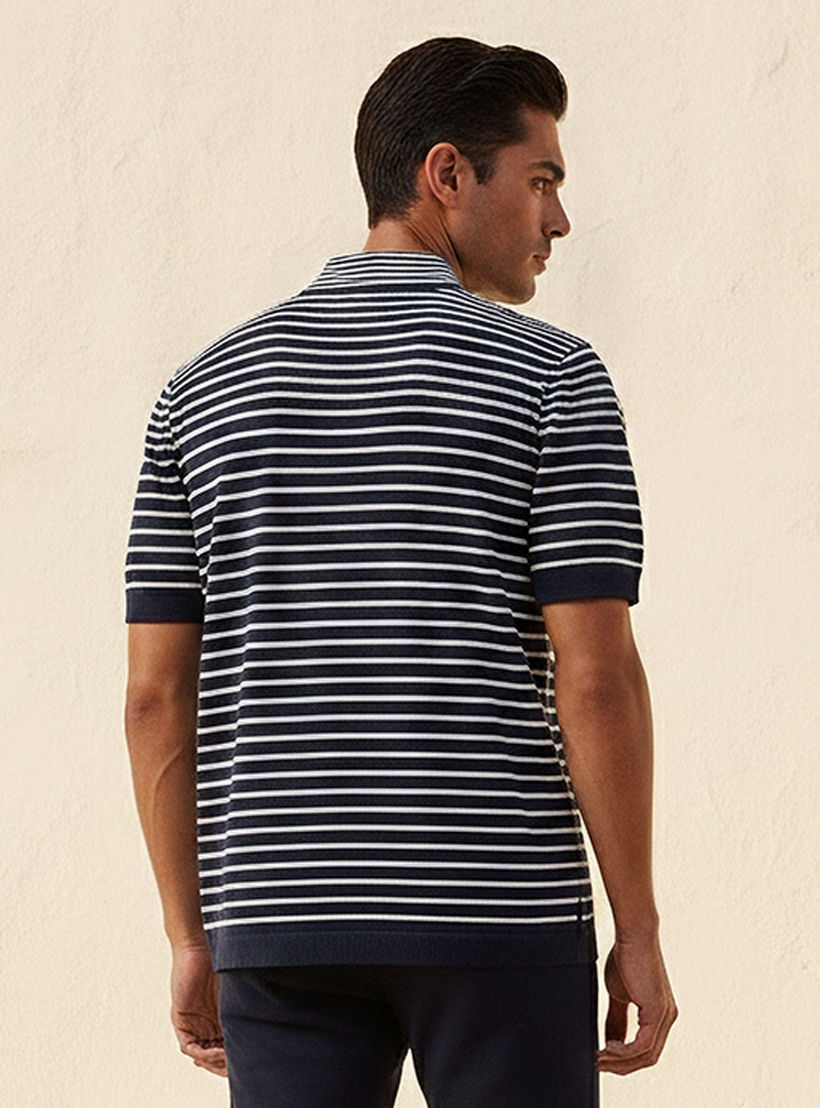 Splash Iconic Short Sleeves Striped Polo T-shirt-men-clothing-tshirtsandpolos-polos-image-4