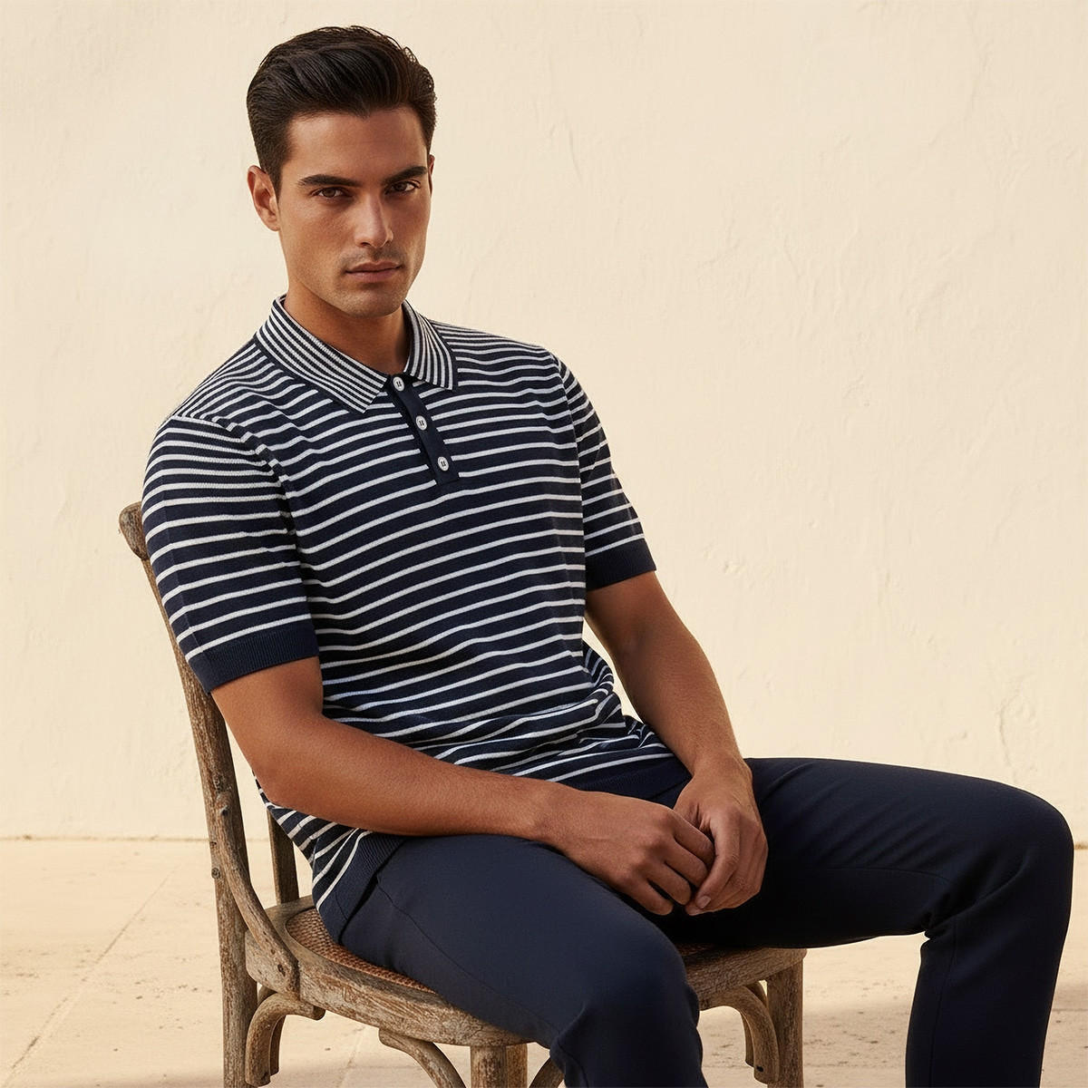Splash Iconic Short Sleeves Striped Polo T-shirt-men-clothing-tshirtsandpolos-polos-image-5