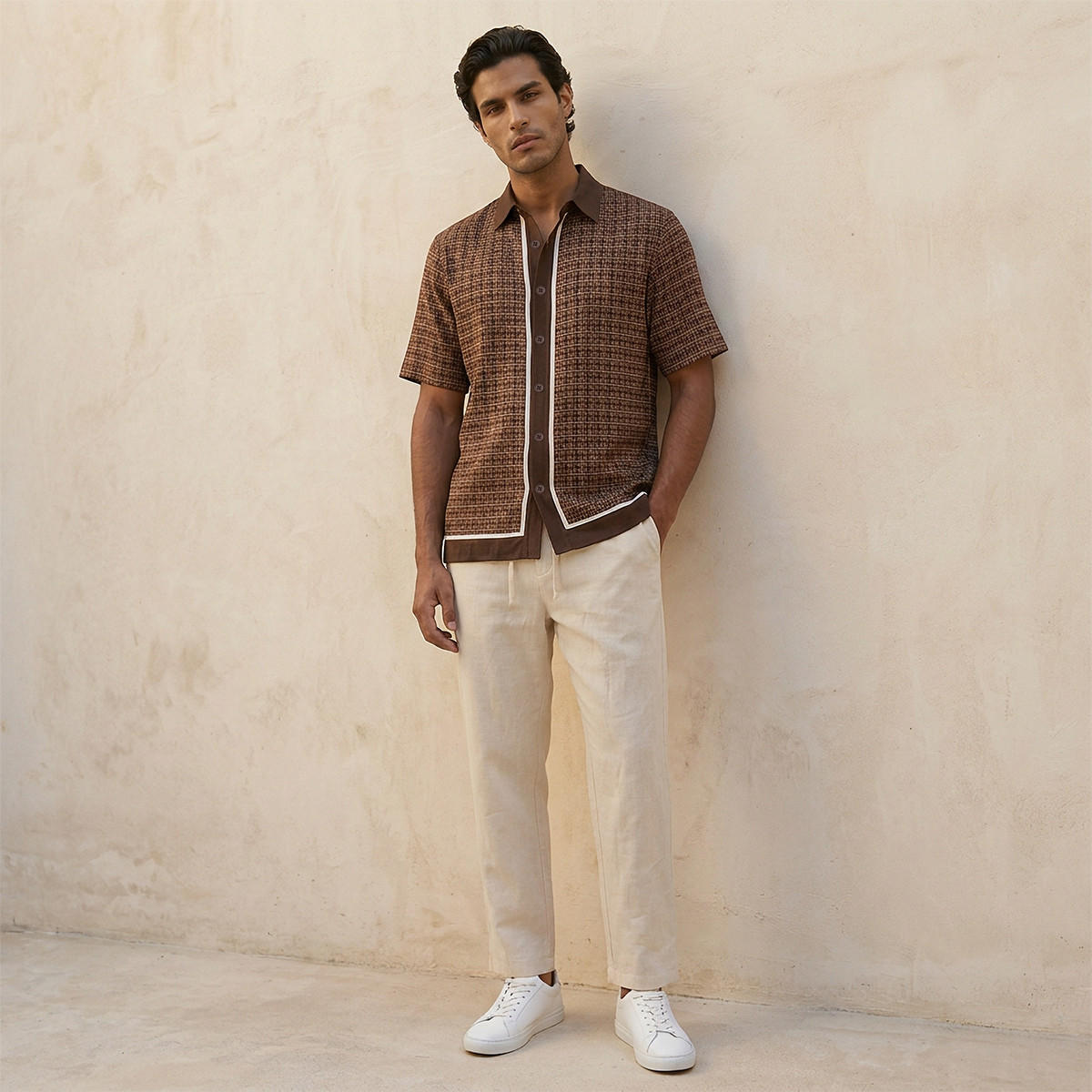 Splash Iconic Regular Fit Collared Printed Short Sleeves Shirt-men-clothing-shirts-image-3