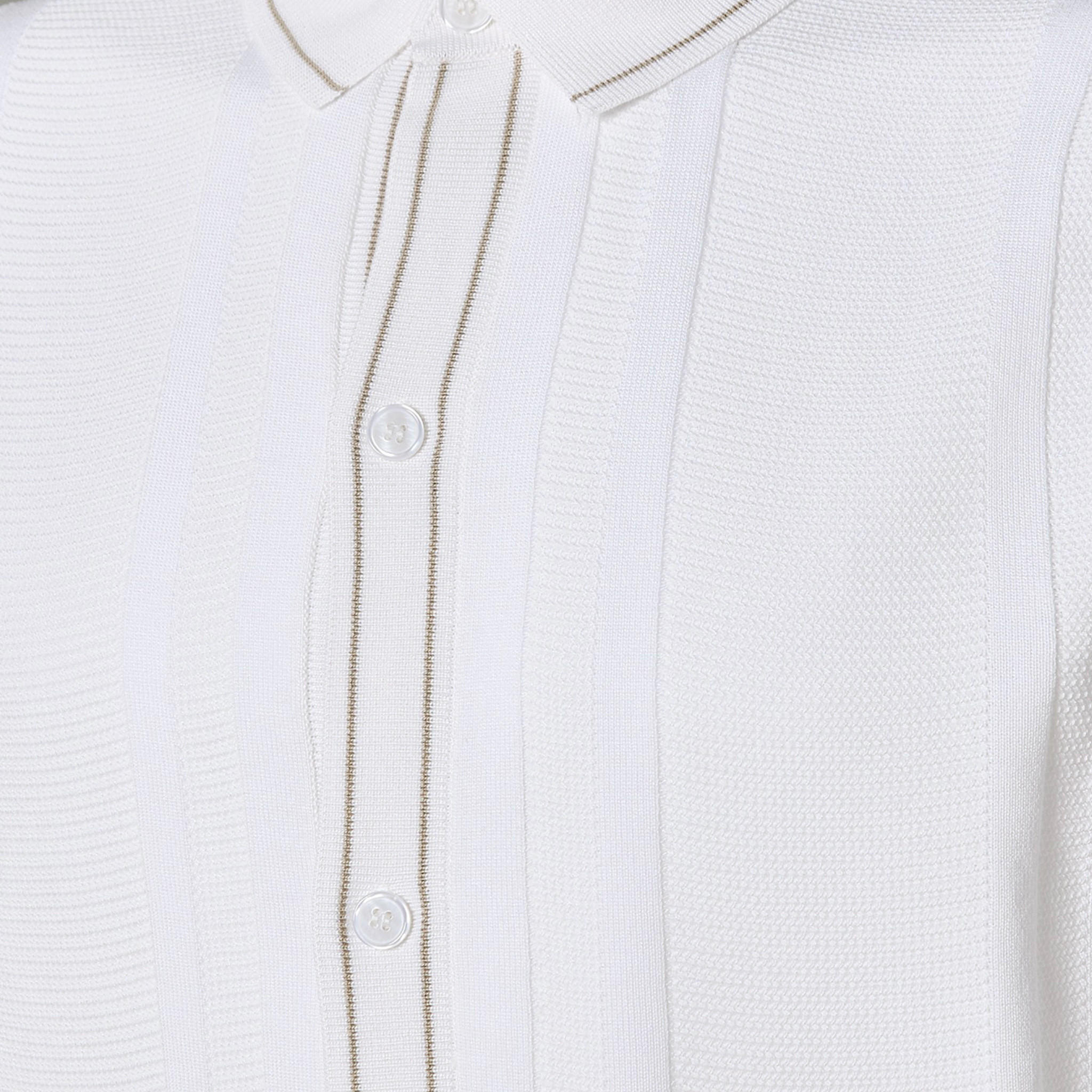 قميص بارز الملمس بقصة وياقة عادية وأكمام قصيرة من أيكونيك-men-clothing-shirts-image-2