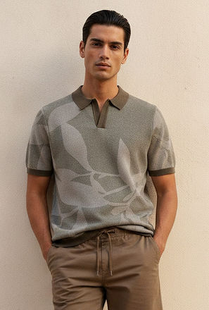 Splash Iconic Short Sleeves Jacquard Polo T-shirt-men-clothing-tshirtsandpolos-image-1
