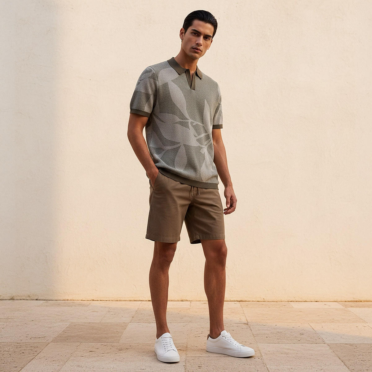 Splash Iconic Short Sleeves Jacquard Polo T-shirt-men-clothing-tshirtsandpolos-polos-image-3